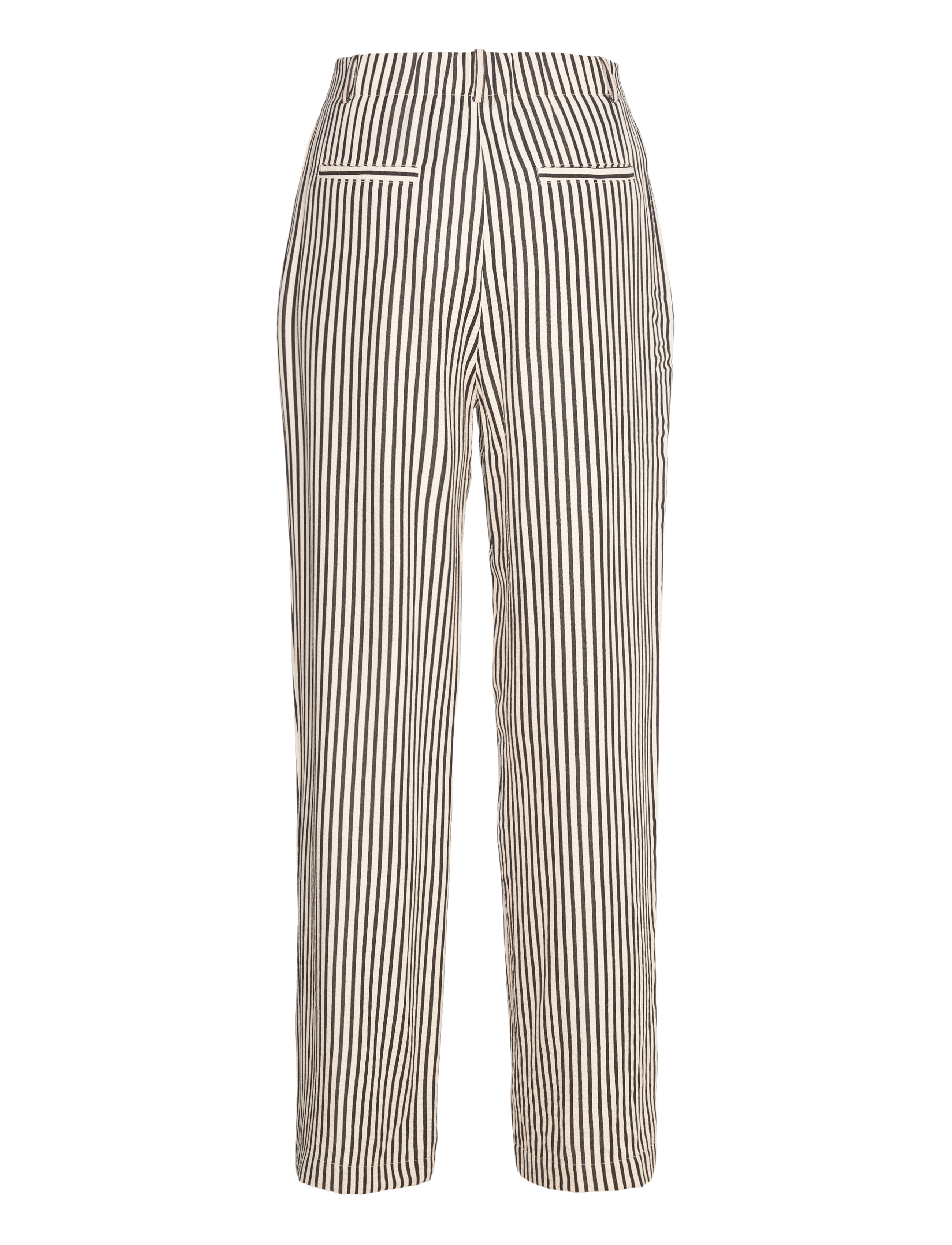 Mango - Texture striped trousers - tiesaus kirpimo kelnės - natural white - 2