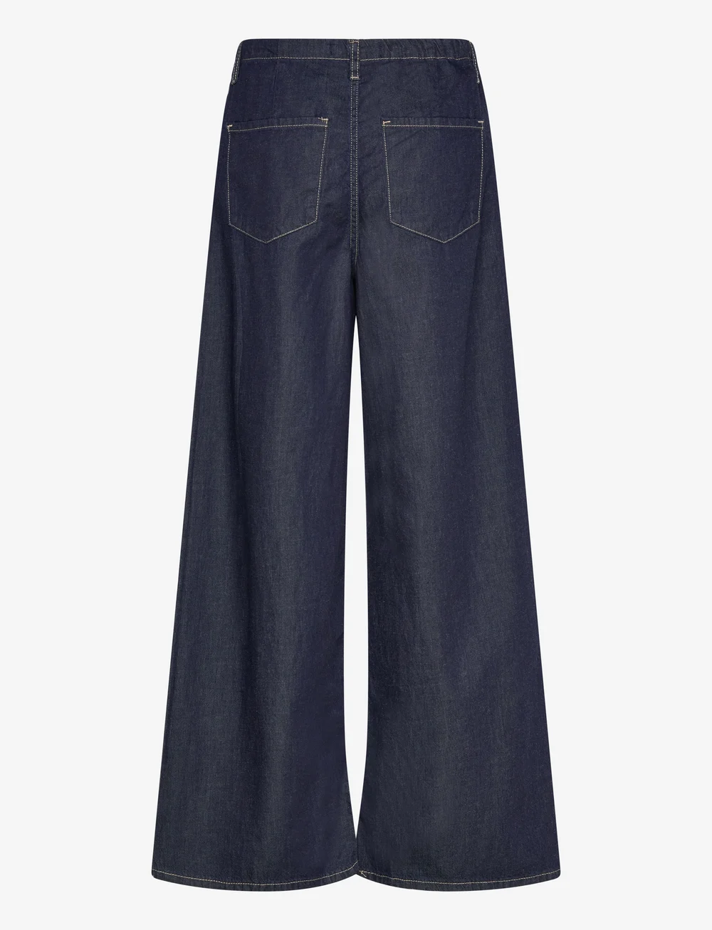 Mango - Wide leg denim trousers with belt - hosen mit weitem bein - open blue - 2