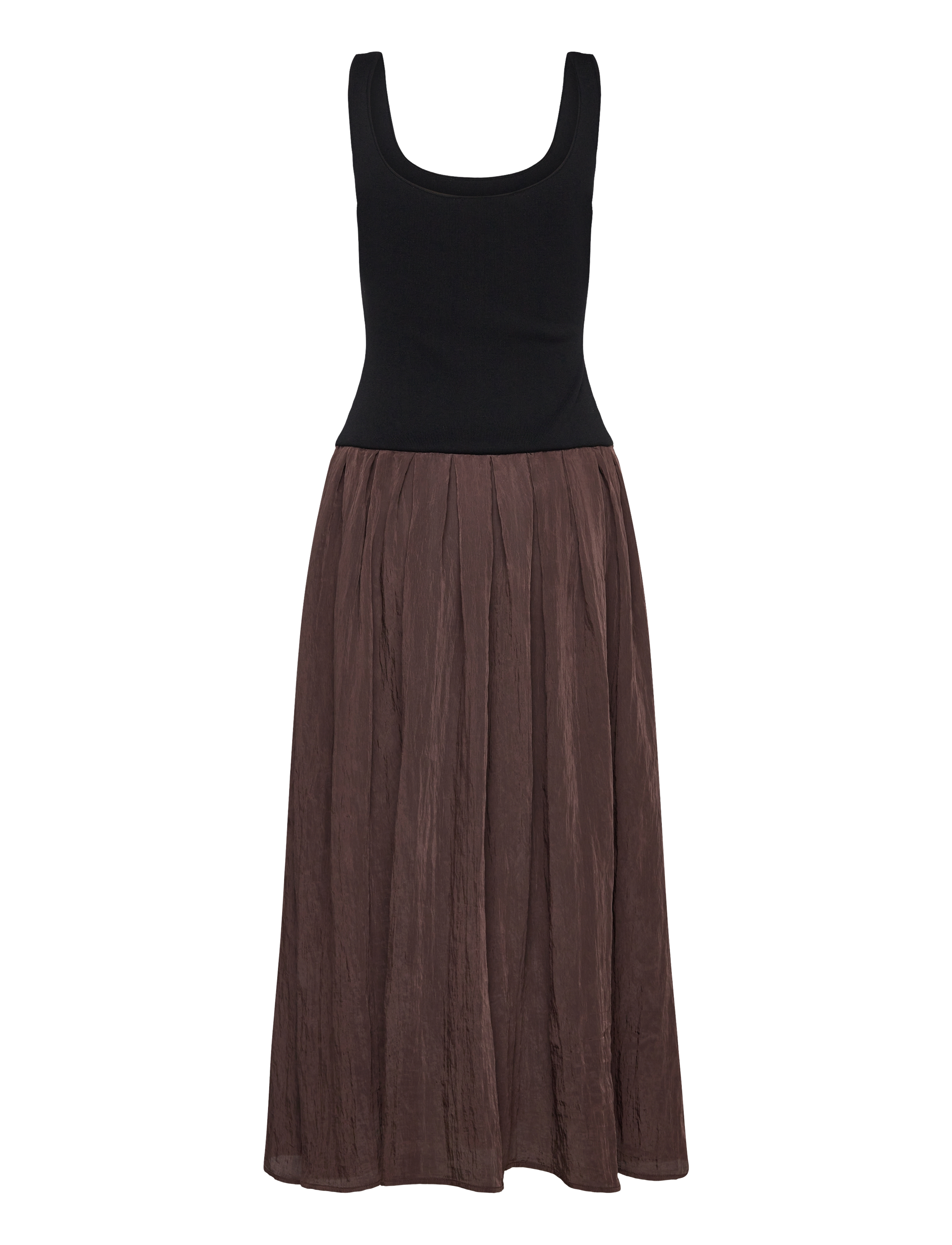 Mango - A-line dress - dark brown - 2