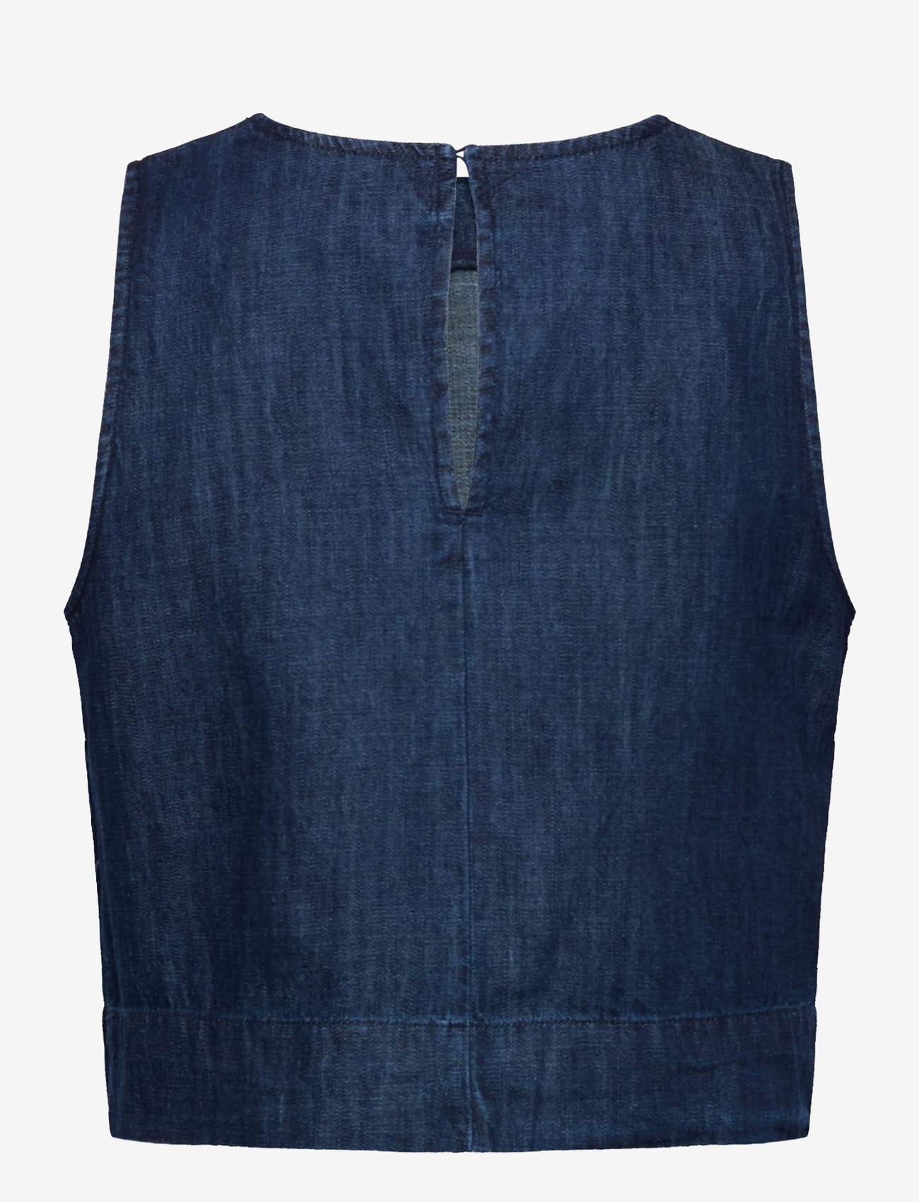 Mango - Rinse-wash denim crop top - linnen - open blue - 2