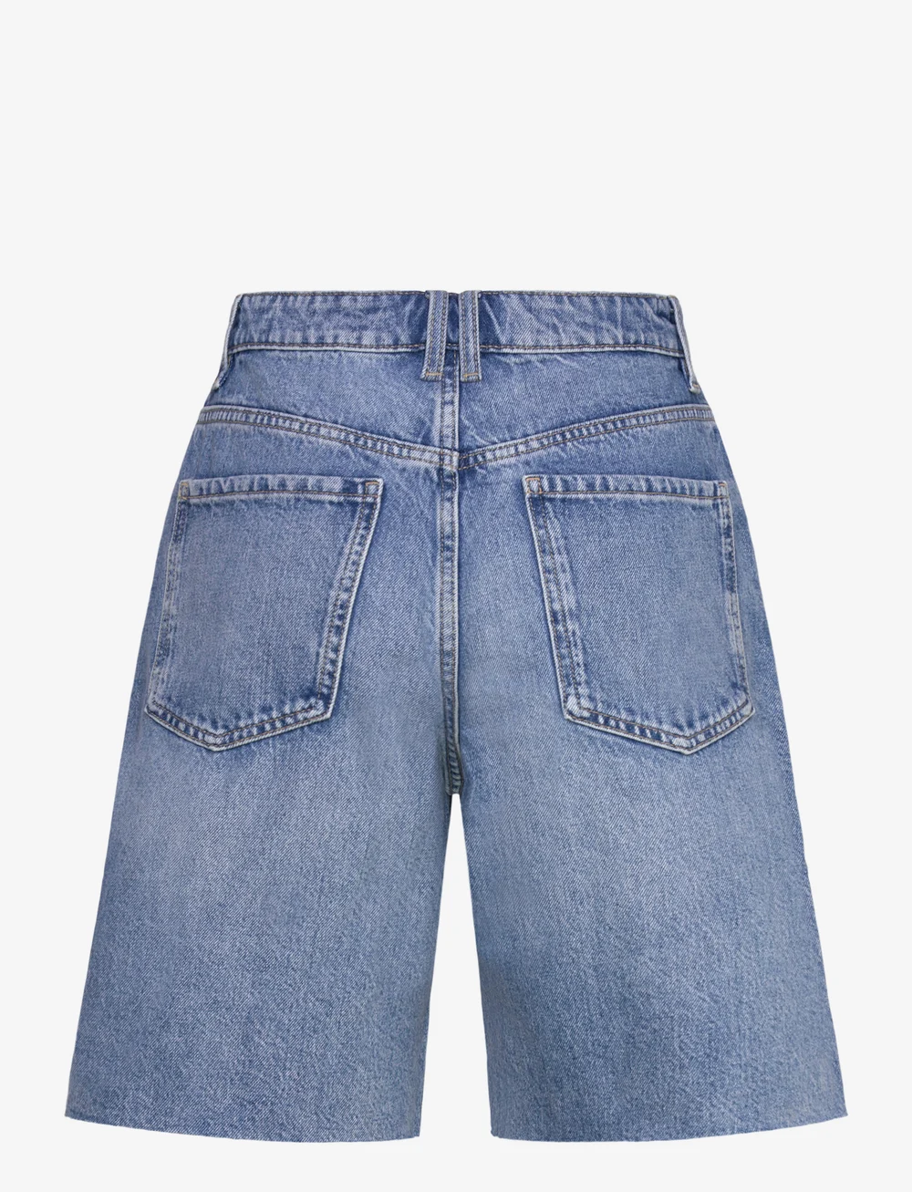 Mango - Frayed hem denim shorts - jeansshorts - open blue - 2