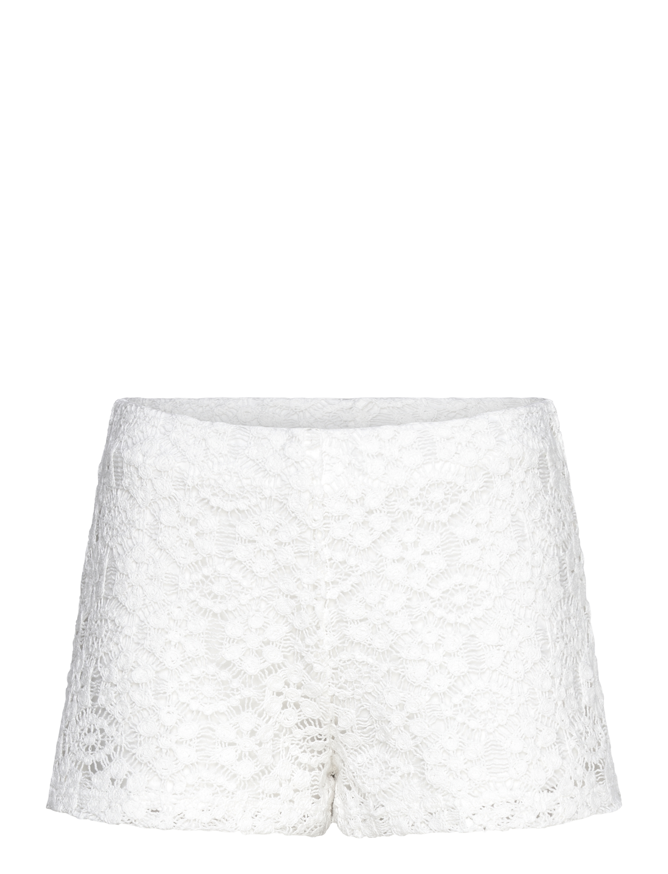 Mango - Crochet straight-fit shorts - natural white - 1