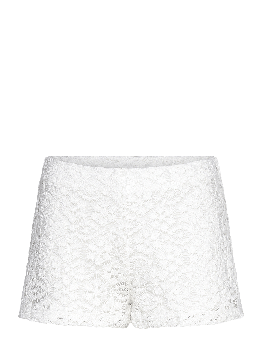 Mango - Crochet straight-fit shorts - natural white - 1