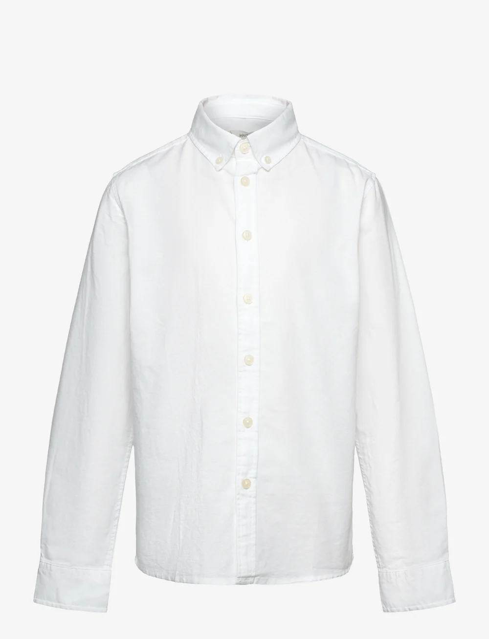 Mango - 100% cotton Oxford shirt - långärmade skjortor - white - 0