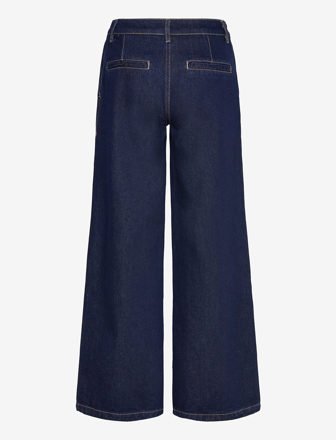 Mango - Rinse-wash wide leg jeans with pleats - brede jeans - open blue - 1