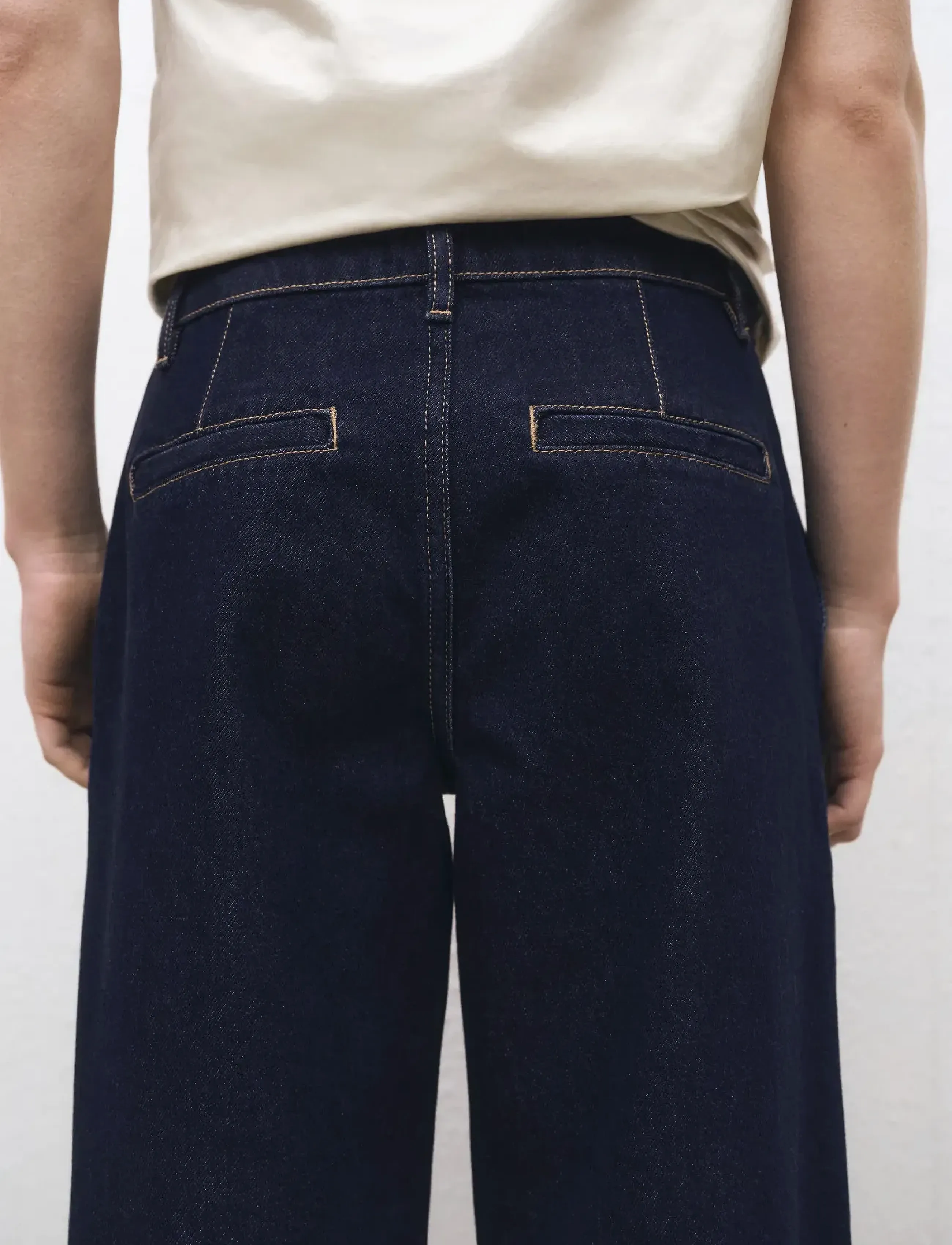 Mango - Rinse-wash wide leg jeans with pleats - hosen mit weitem bein - open blue - 3