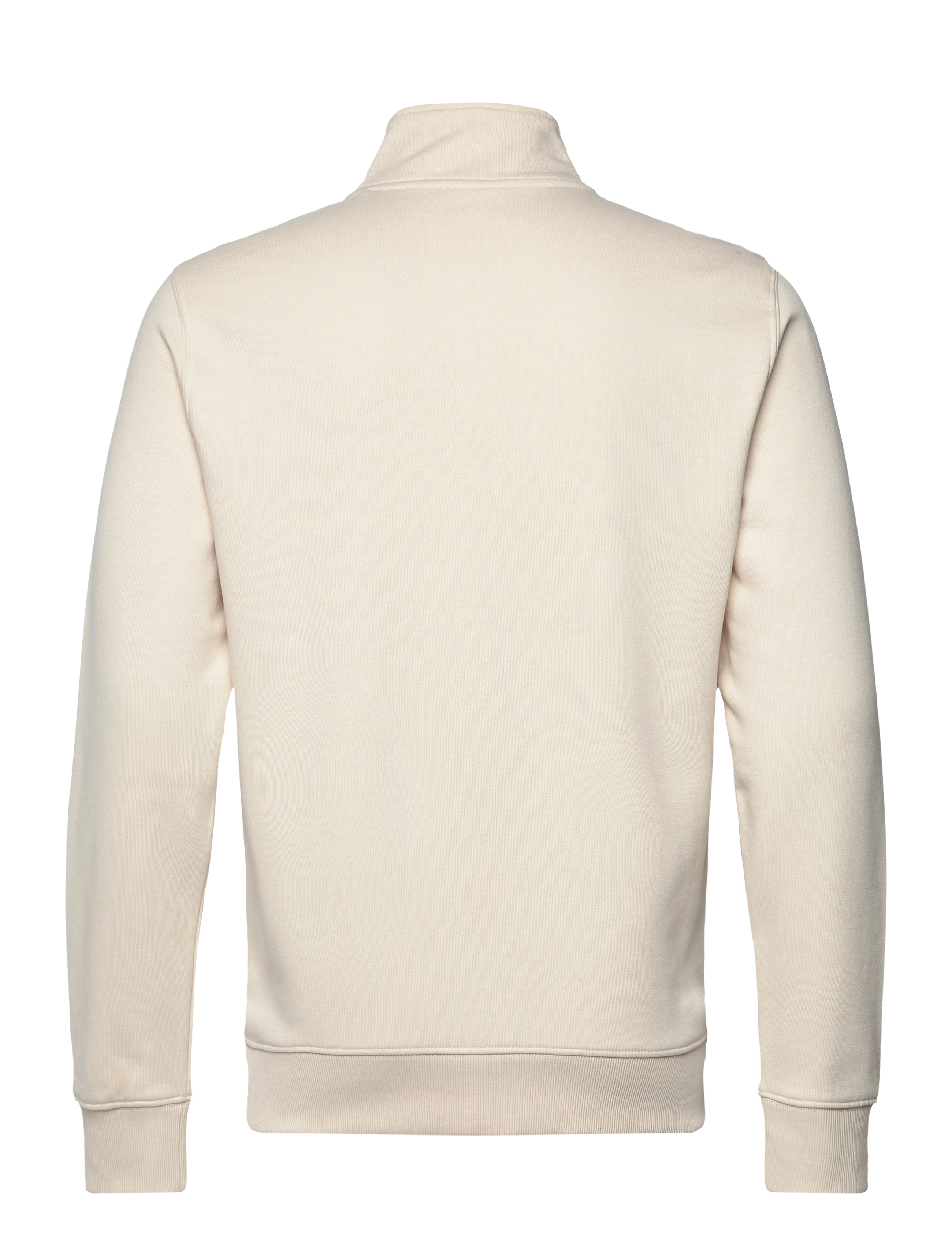 Mango - Regular-fit zip-neck sweatshirt - light beige - 1
