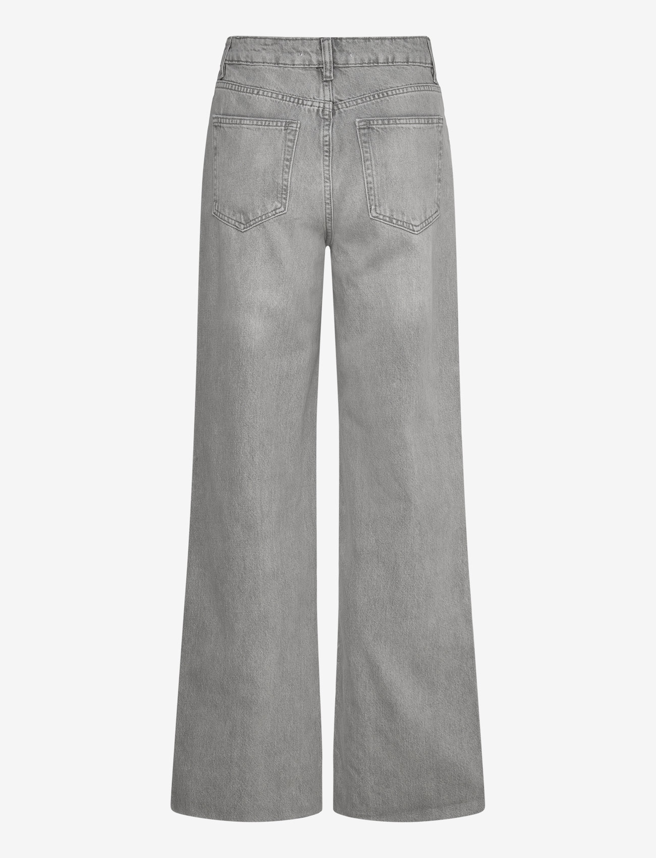 Mango - Danila wide leg high-rise jeans - open grey - 1