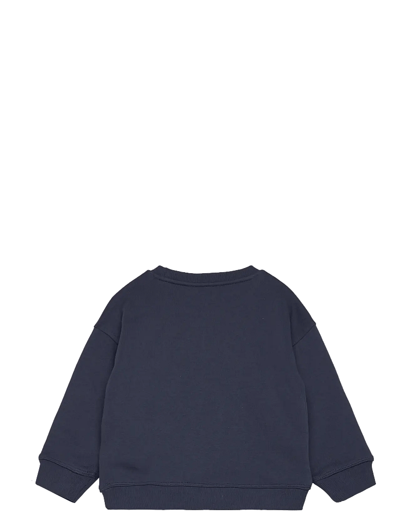 Mango - Printed embossed sweatshirt - sweatshirts - navy - 1