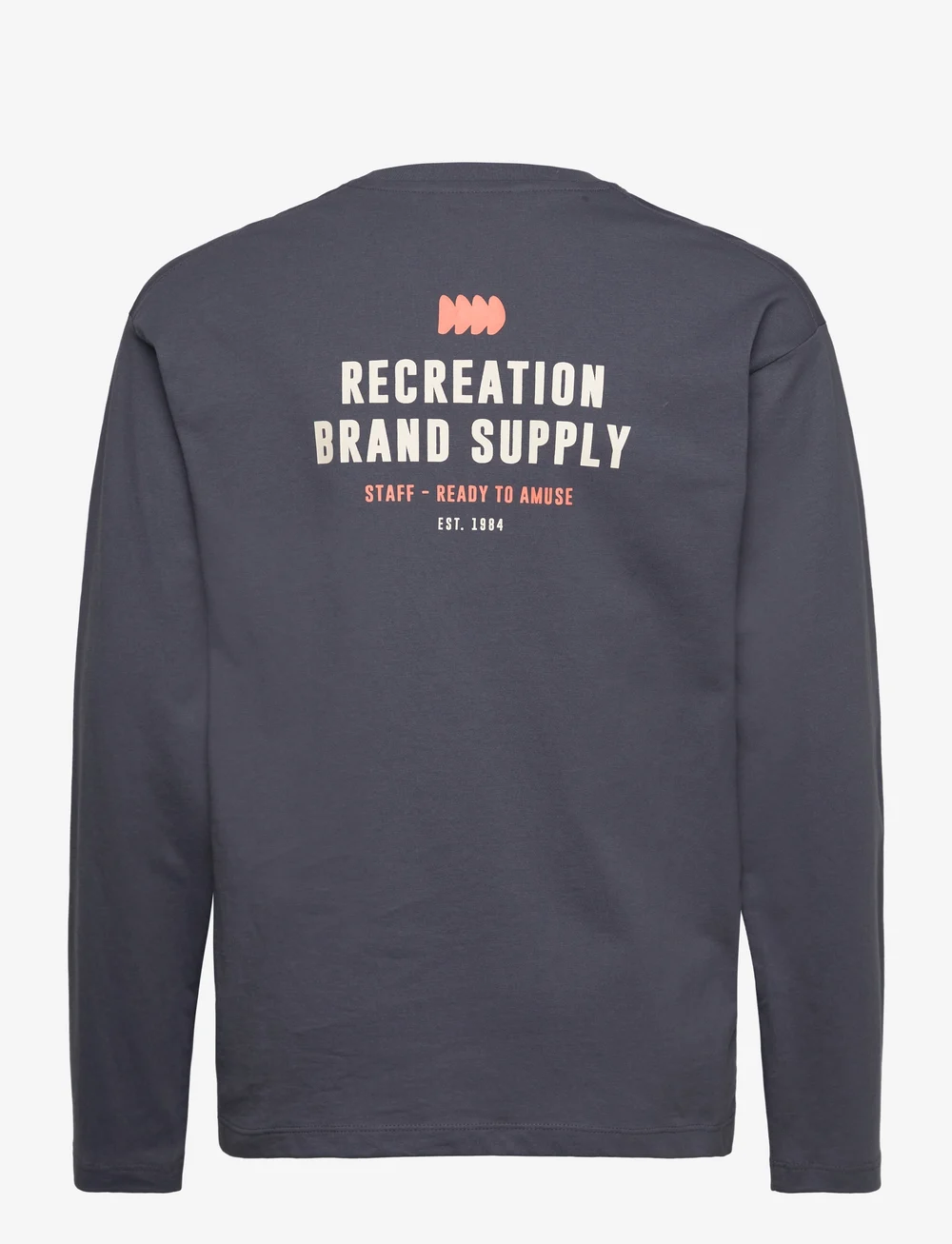 Mango - Printed cotton-blend T-shirt - långärmade t-shirts - dark grey - 1