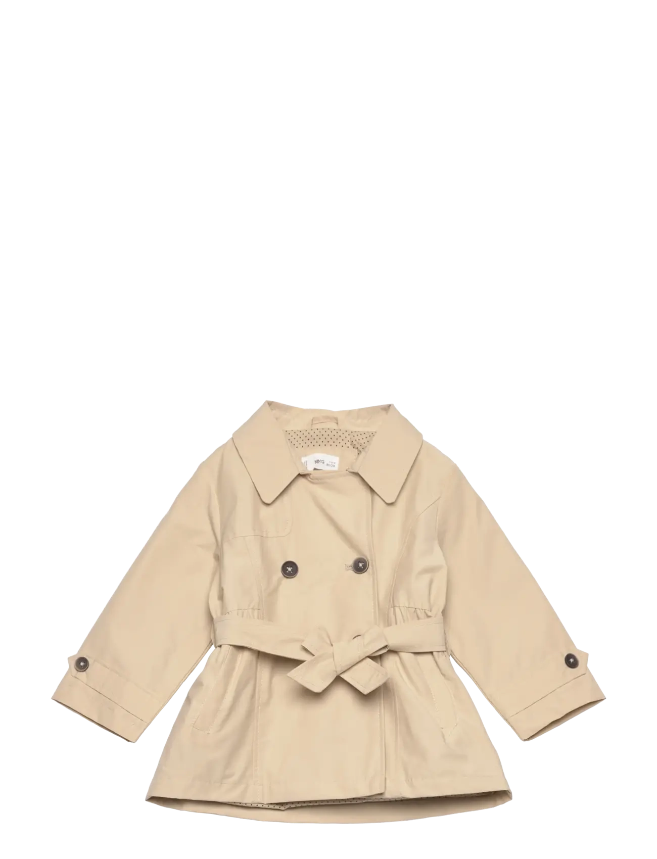 Buttons trench waistcoat - LT PASTEL BROWN