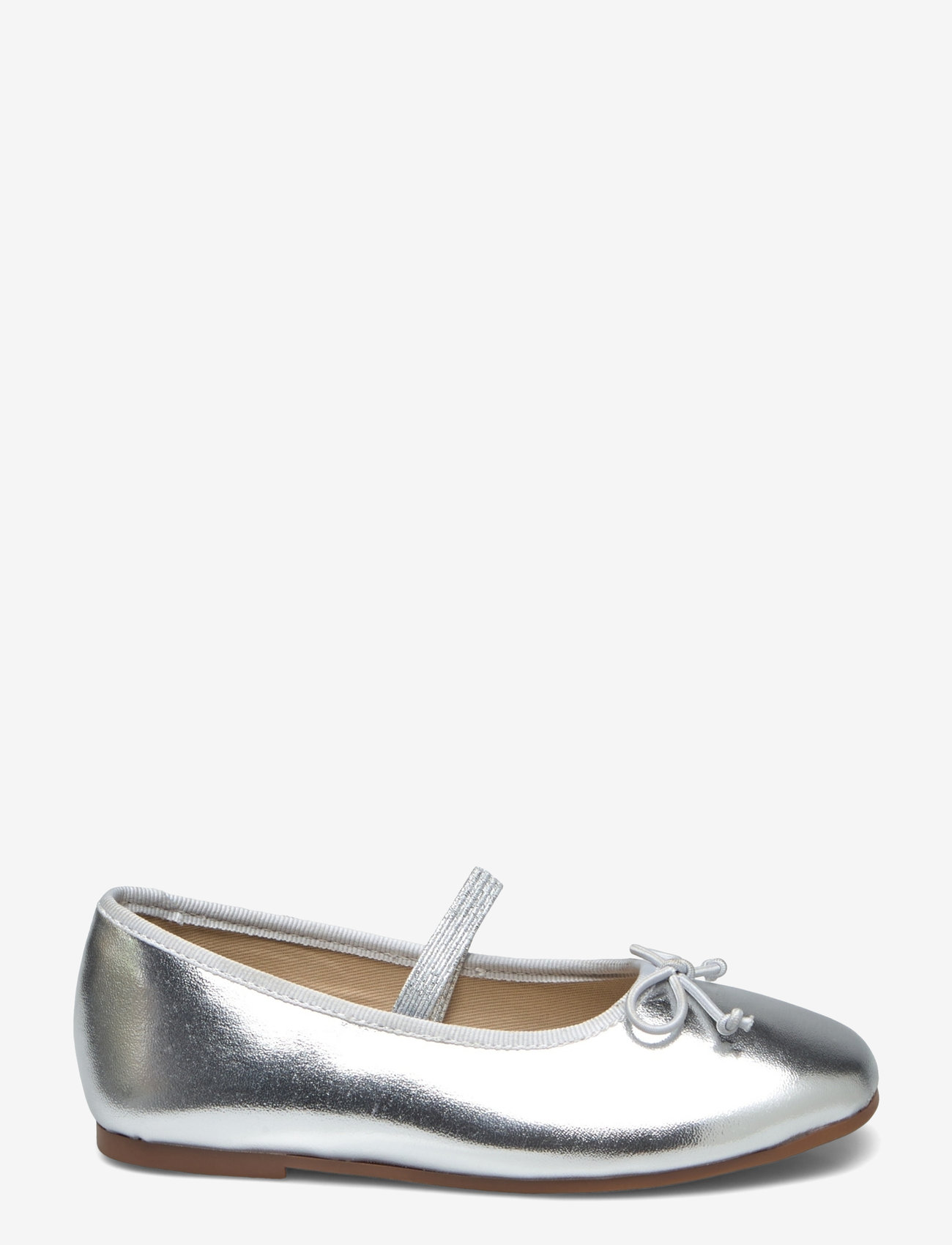 Mango - Ballet flats with metallic strap - silver - 1