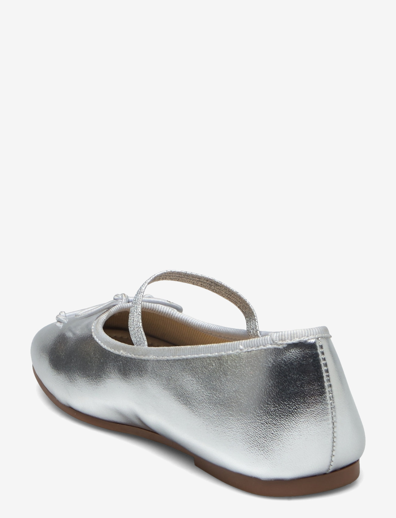 Mango - Ballet flats with metallic strap - silver - 2