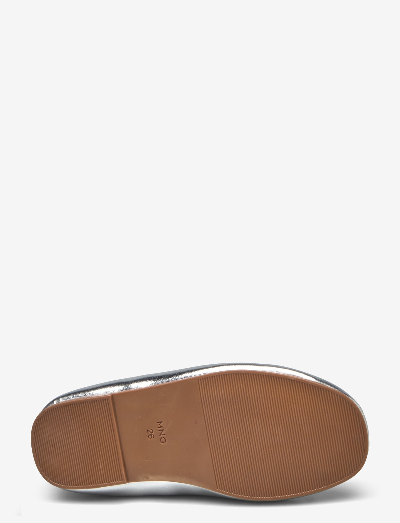 Mango - Ballet flats with metallic strap - silver - 3