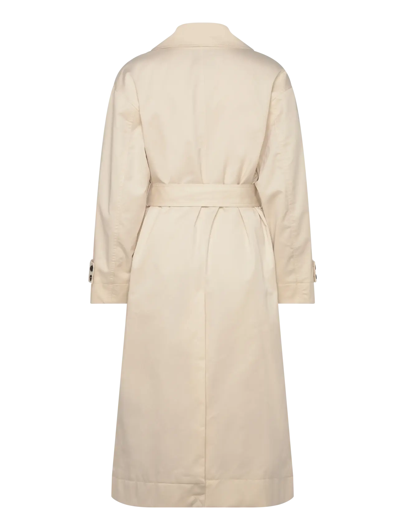 Mango - Long oversized double-breasted trench coat - light beige - 2