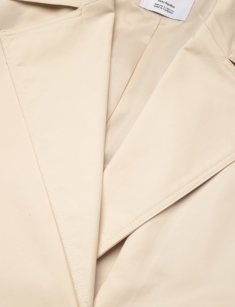 Mango - Long oversized double-breasted trench coat - trenchcoats - light beige - 3