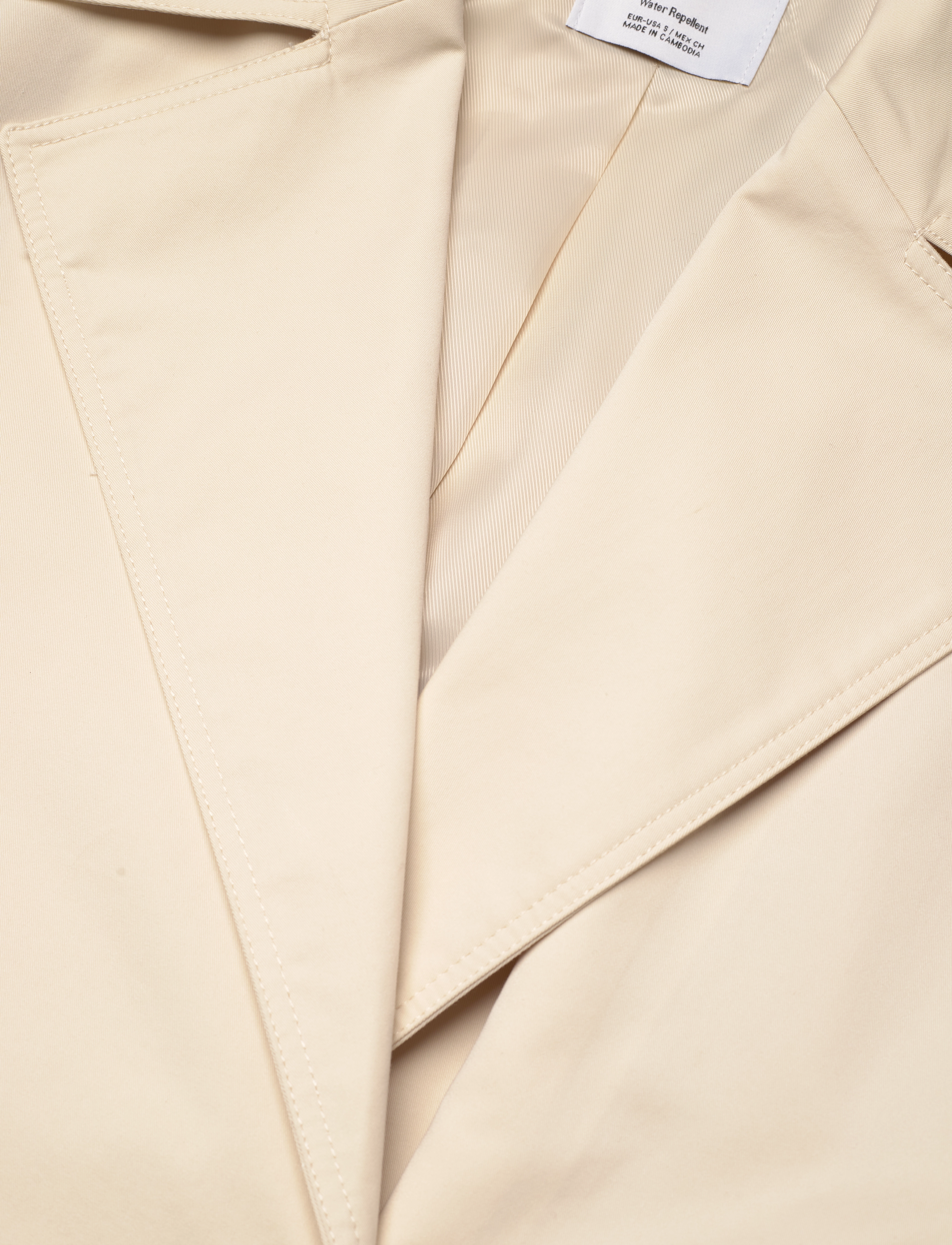 Mango - Long oversized double-breasted trench coat - light beige - 3