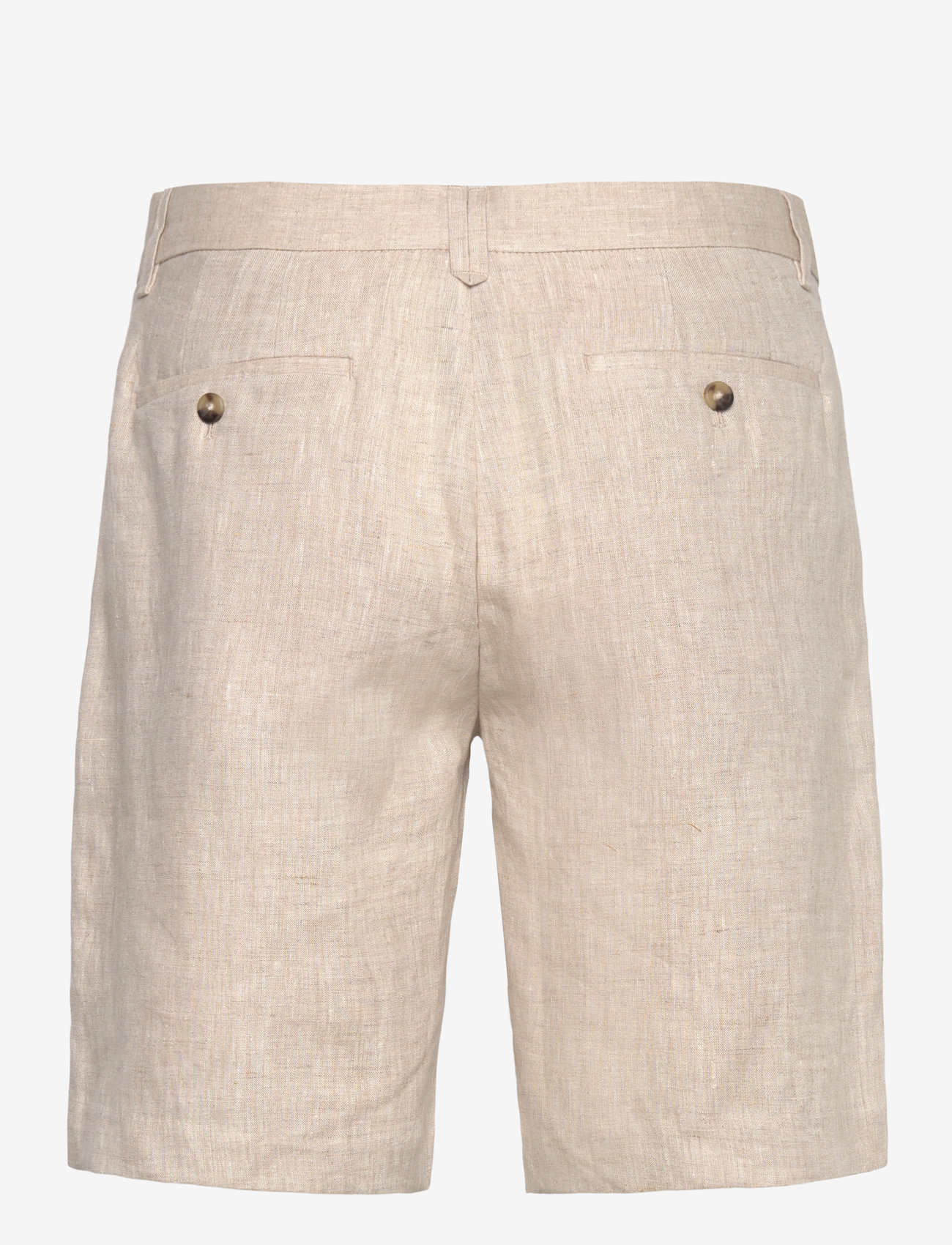 Mango - Slim-fit 100% linen bermuda shorts - linneshorts - light beige - 1