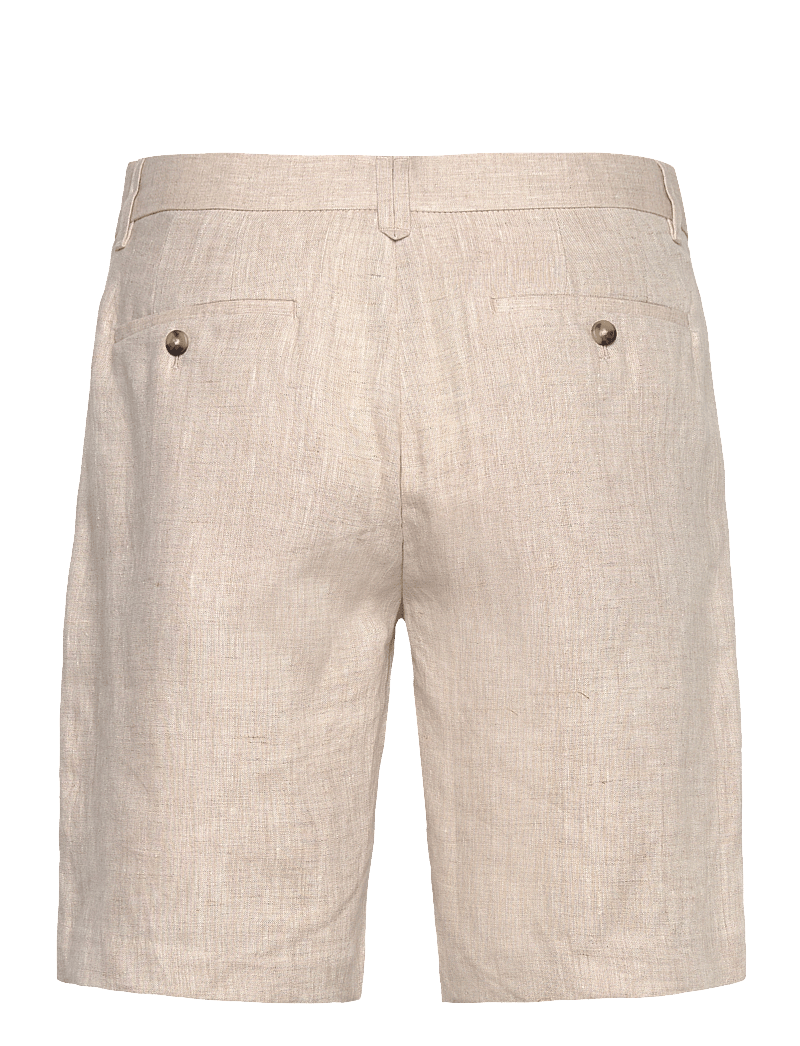 Mango - Slim-fit 100% linen bermuda shorts - linneshorts - light beige - 1