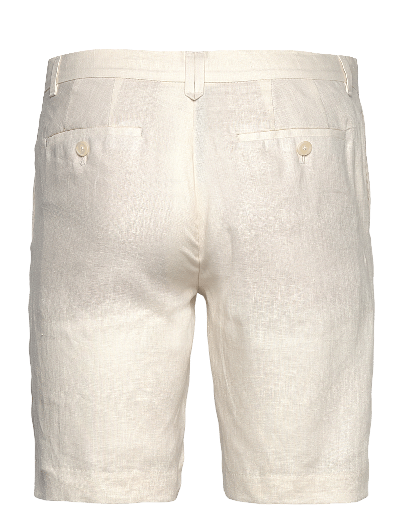 Mango - Slim-fit 100% linen bermuda shorts - linneshorts - natural white - 1