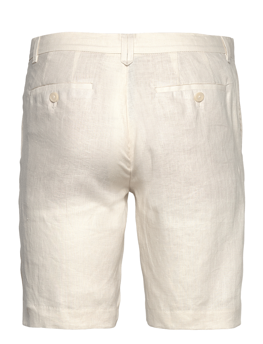 Mango - Slim-fit 100% linen bermuda shorts - linneshorts - natural white - 1