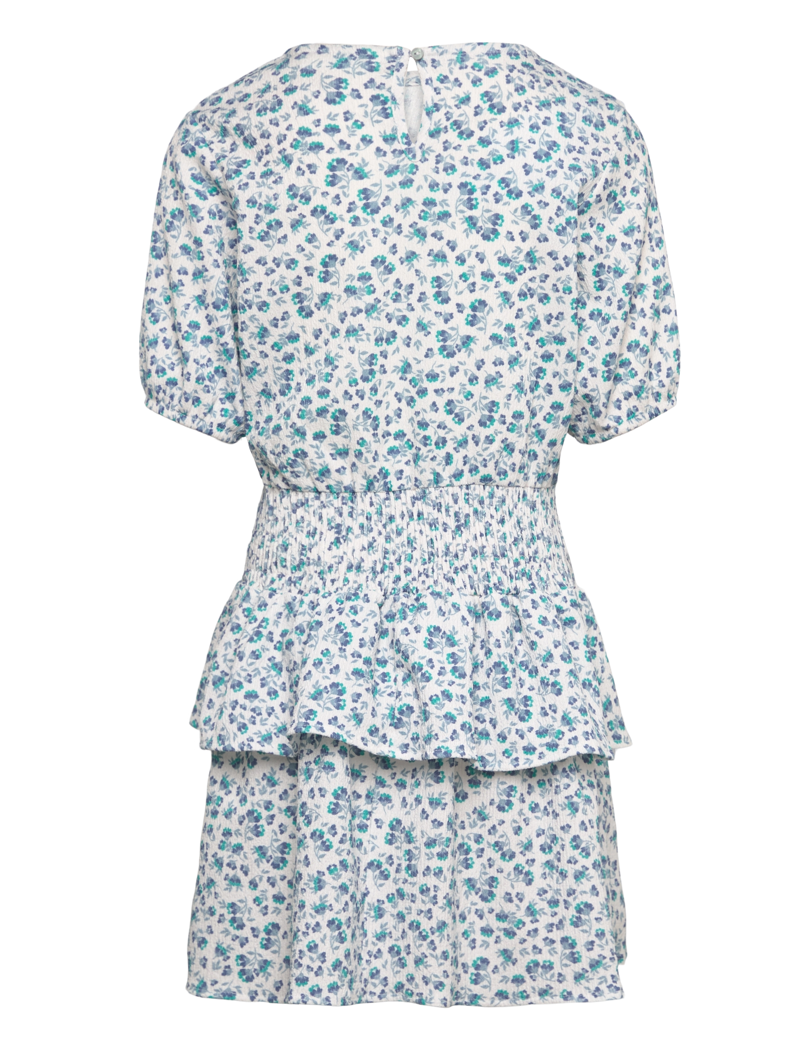 Mango - Floral ruffle dress - natural white - 1