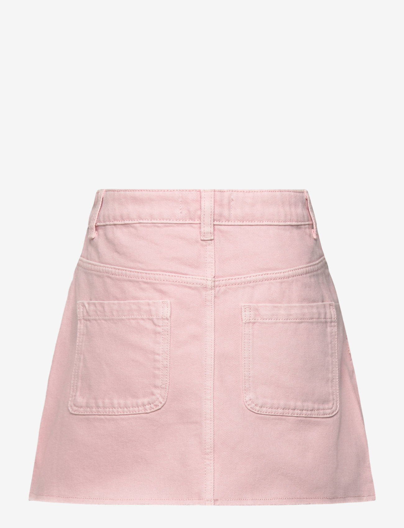 Mango - Denim skirt with frayed hem - stutt pils - pink - 1
