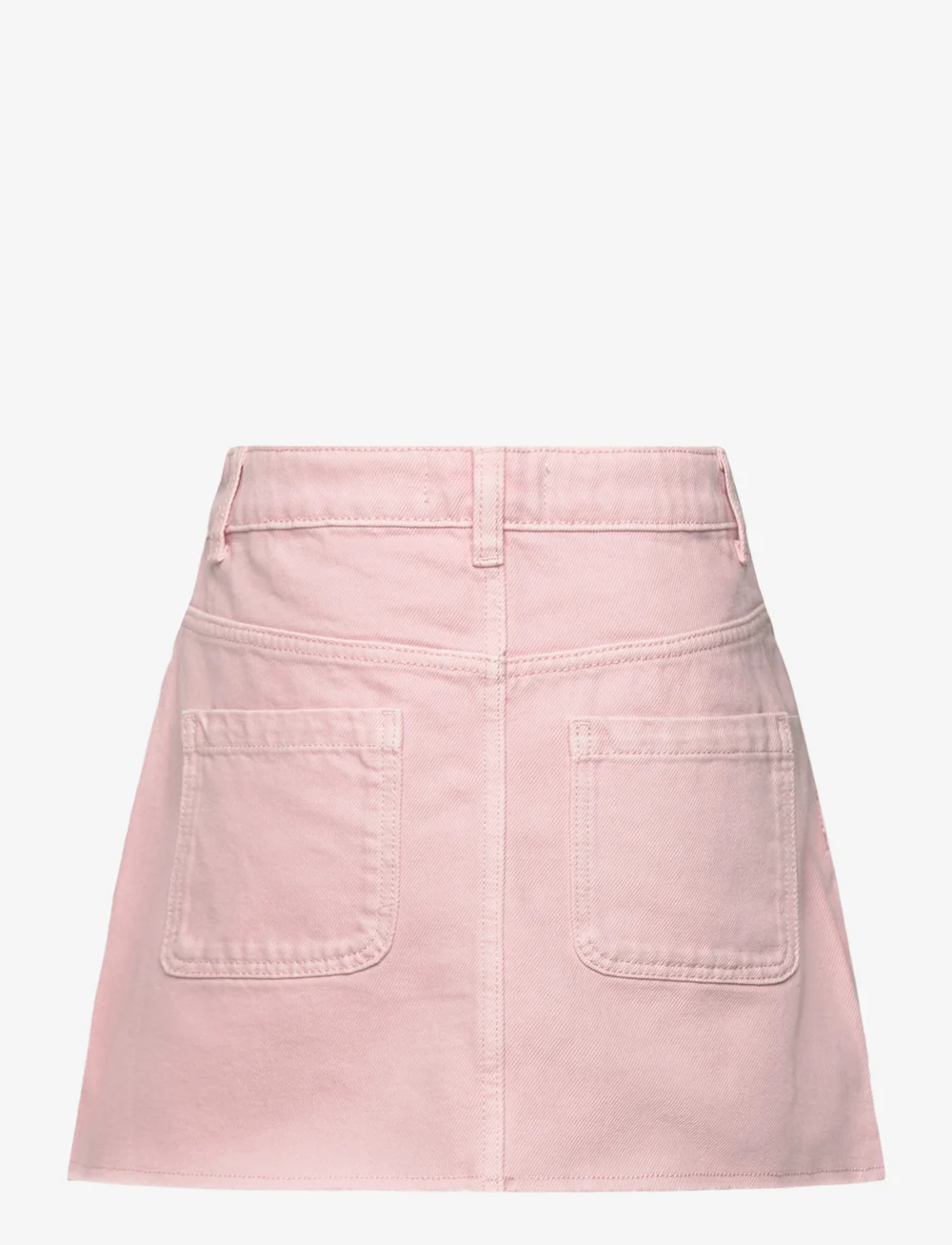 Mango - Denim skirt with frayed hem - korte nederdele - pink - 1