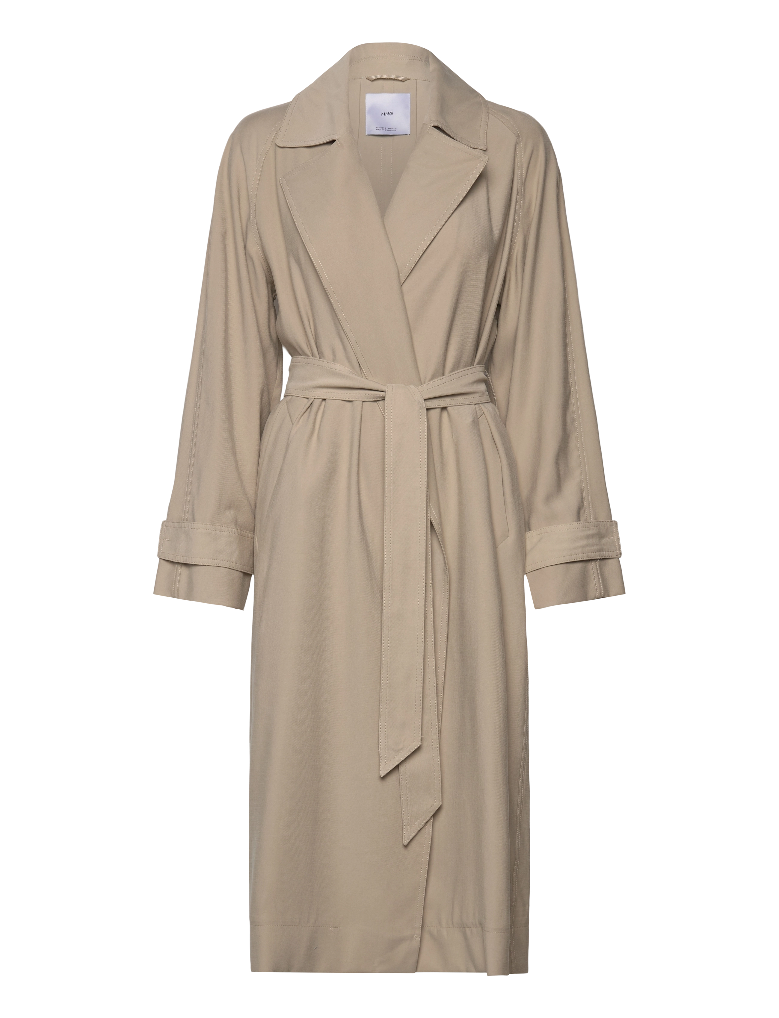 Mango Soft trench coat with belt - Jakid ja mantlid - LT PASTEL GREY / beige