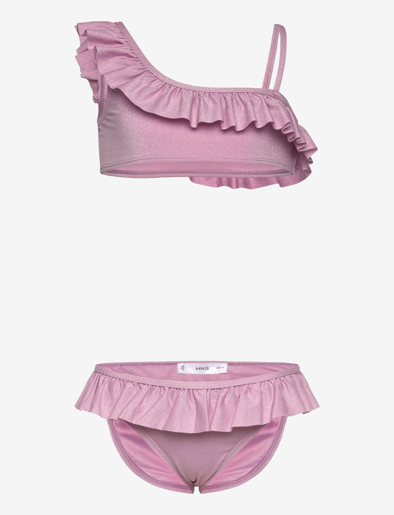 Mango - Ruffled bikini - pink - 0