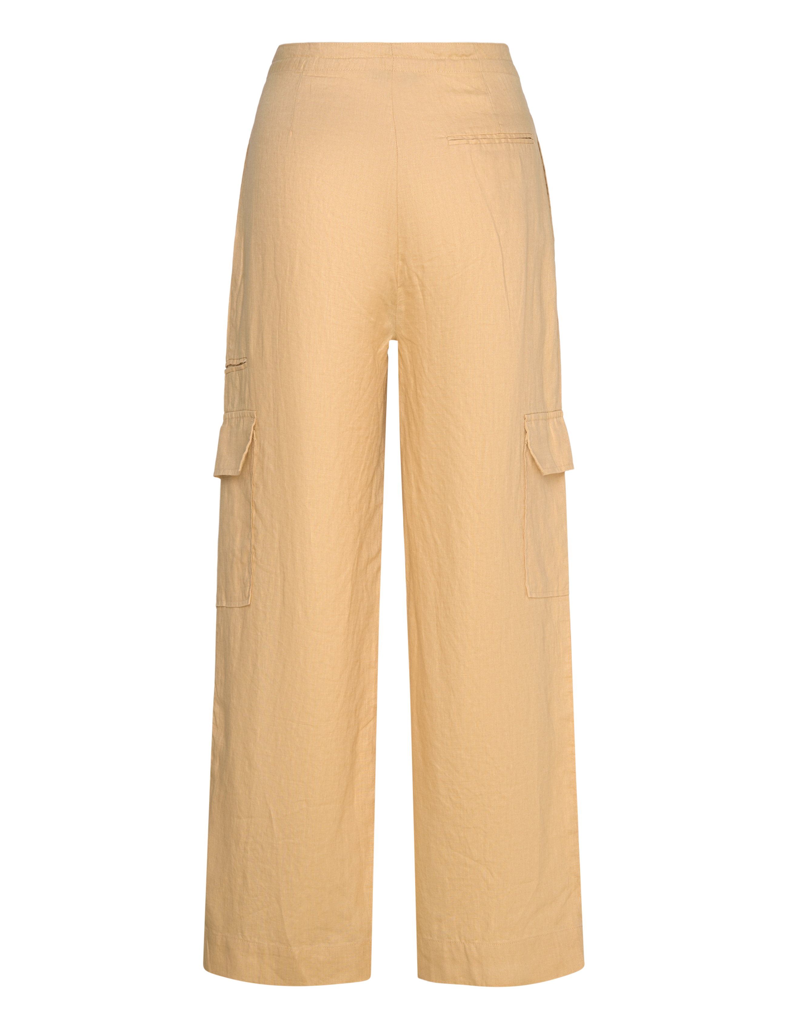 Mango - Linen cargo trousers - linased püksid - medium yellow - 2