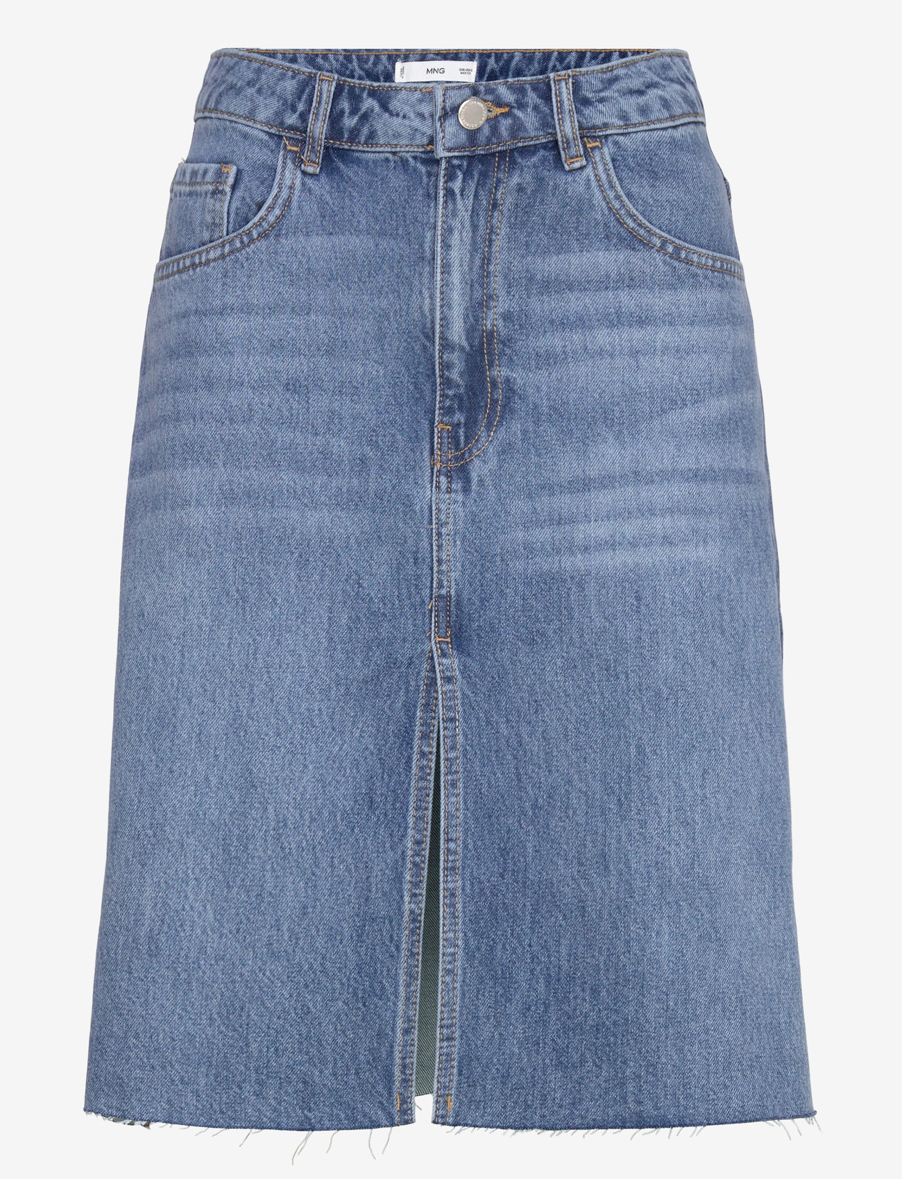 Mango - Midi denim skirt - die niedrigsten preise - open blue - 0