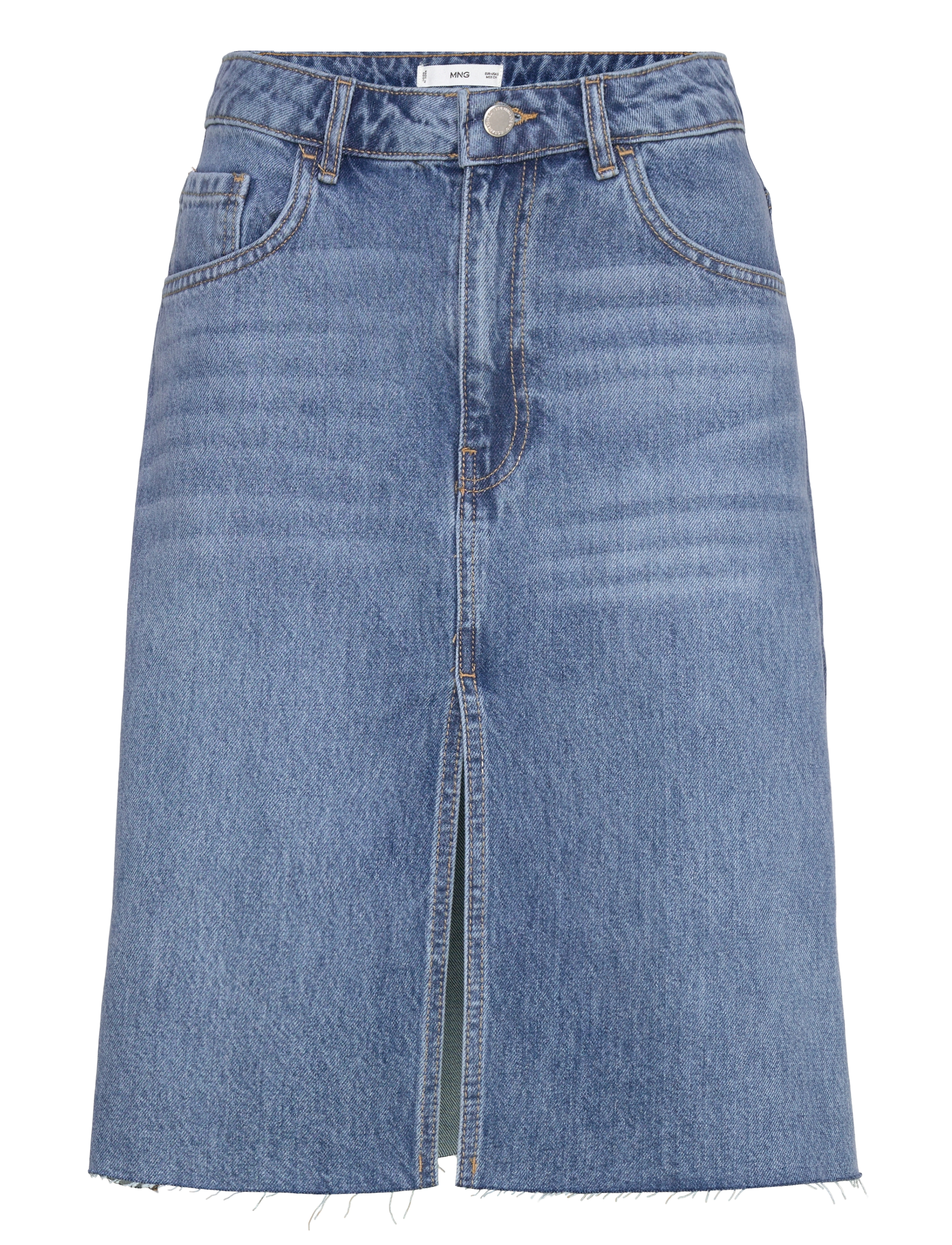 Mango Midi denim skirt - Röcke - OPEN BLUE / blue