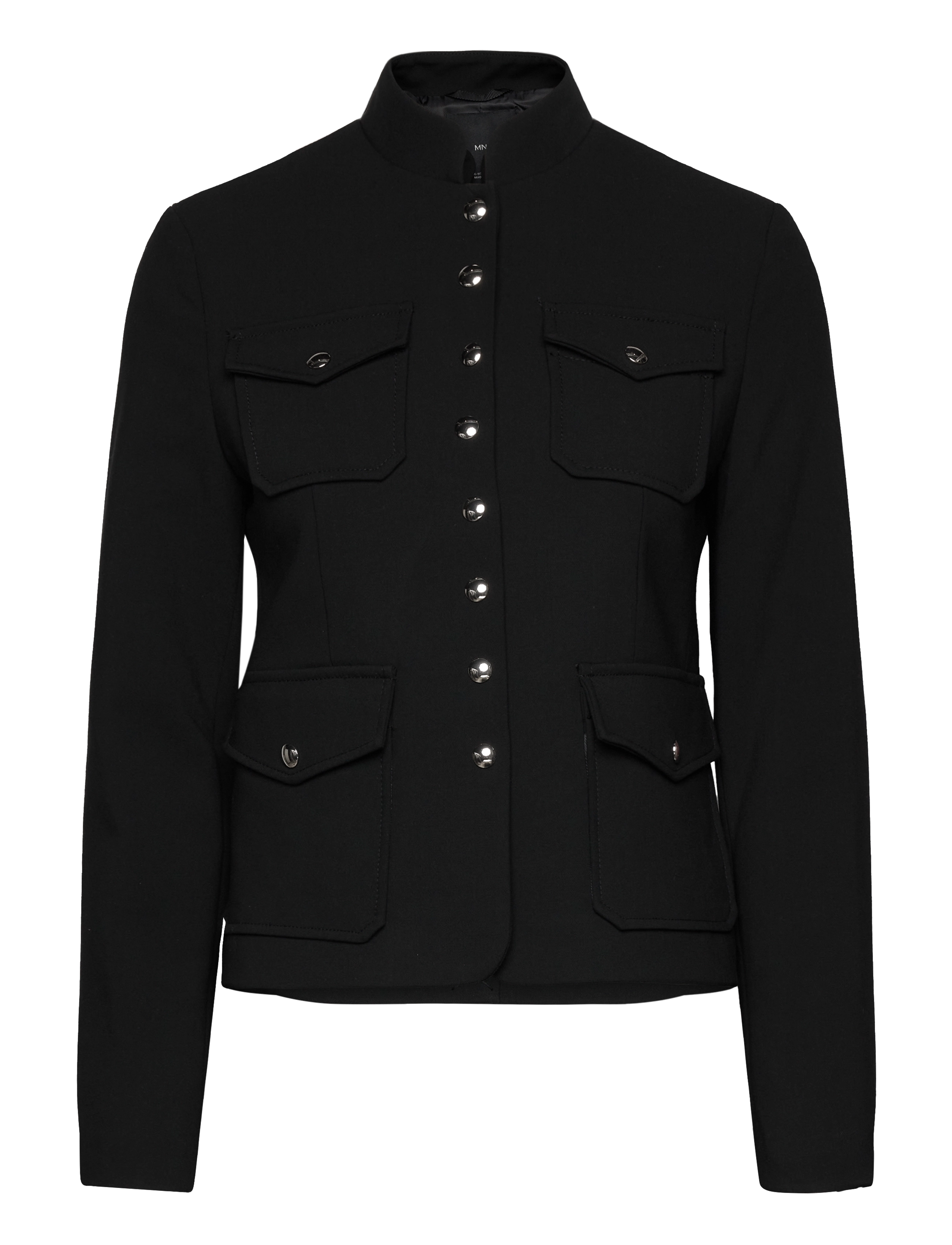MANGO Jacke Pockets With Button Detail Schwarz - XS - Damen