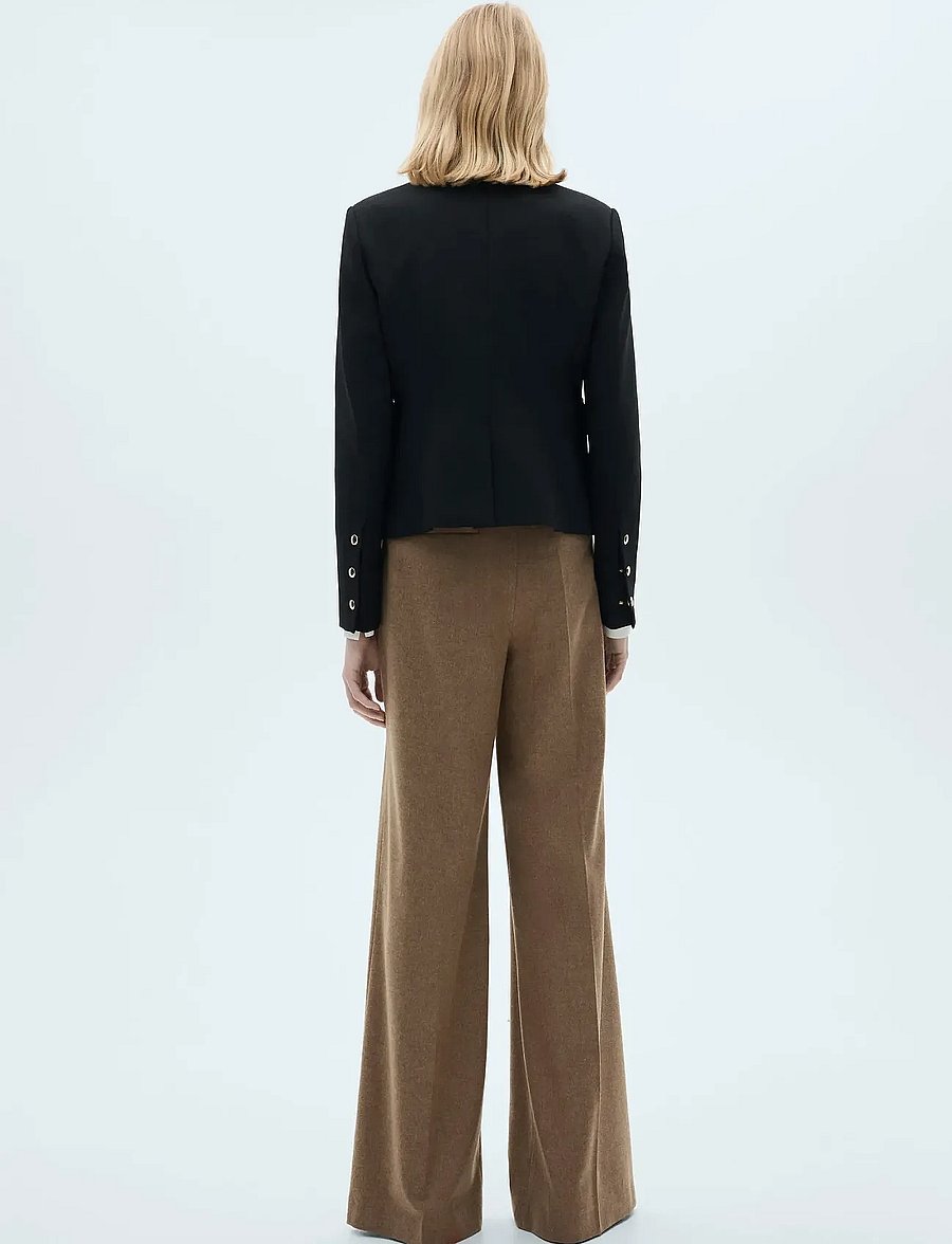 Mango - Jacket pockets with button detail - tunna jackor - black - 3