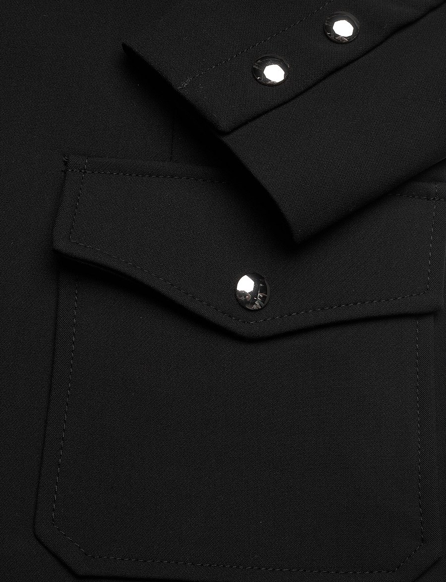 Mango - Jacket pockets with button detail - tunna jackor - black - 5