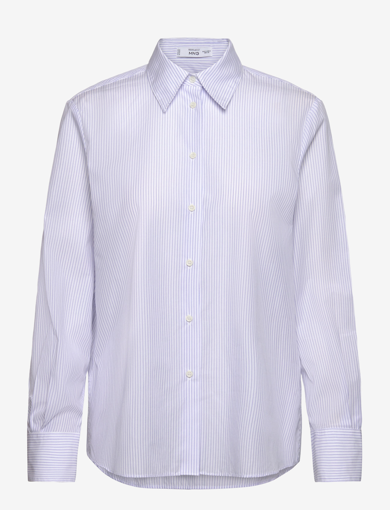 Mango - Regular cotton lyocell-blend shirt - lt-pastel blue - 0