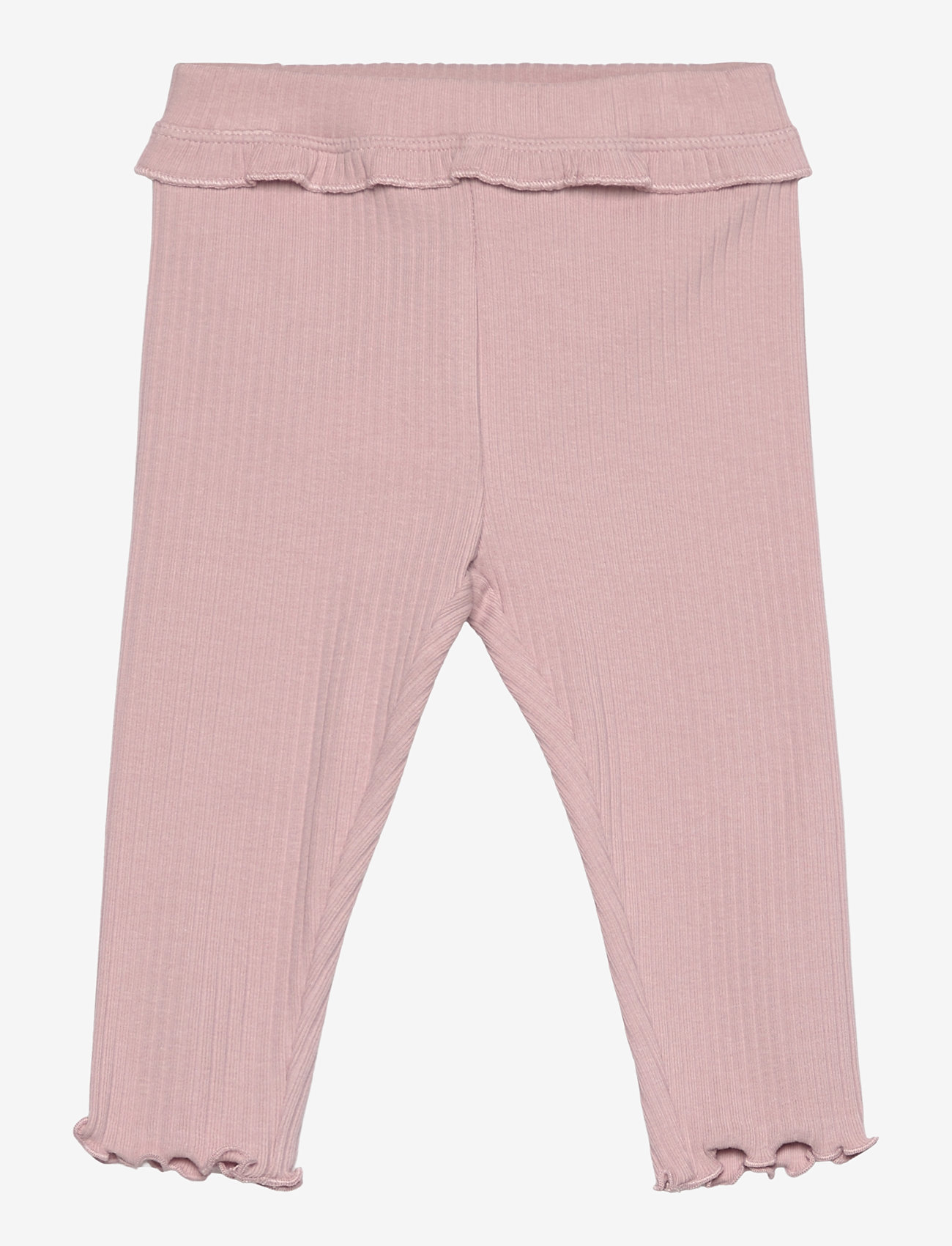 Mango - Cotton ribbed leggings - pink - 0