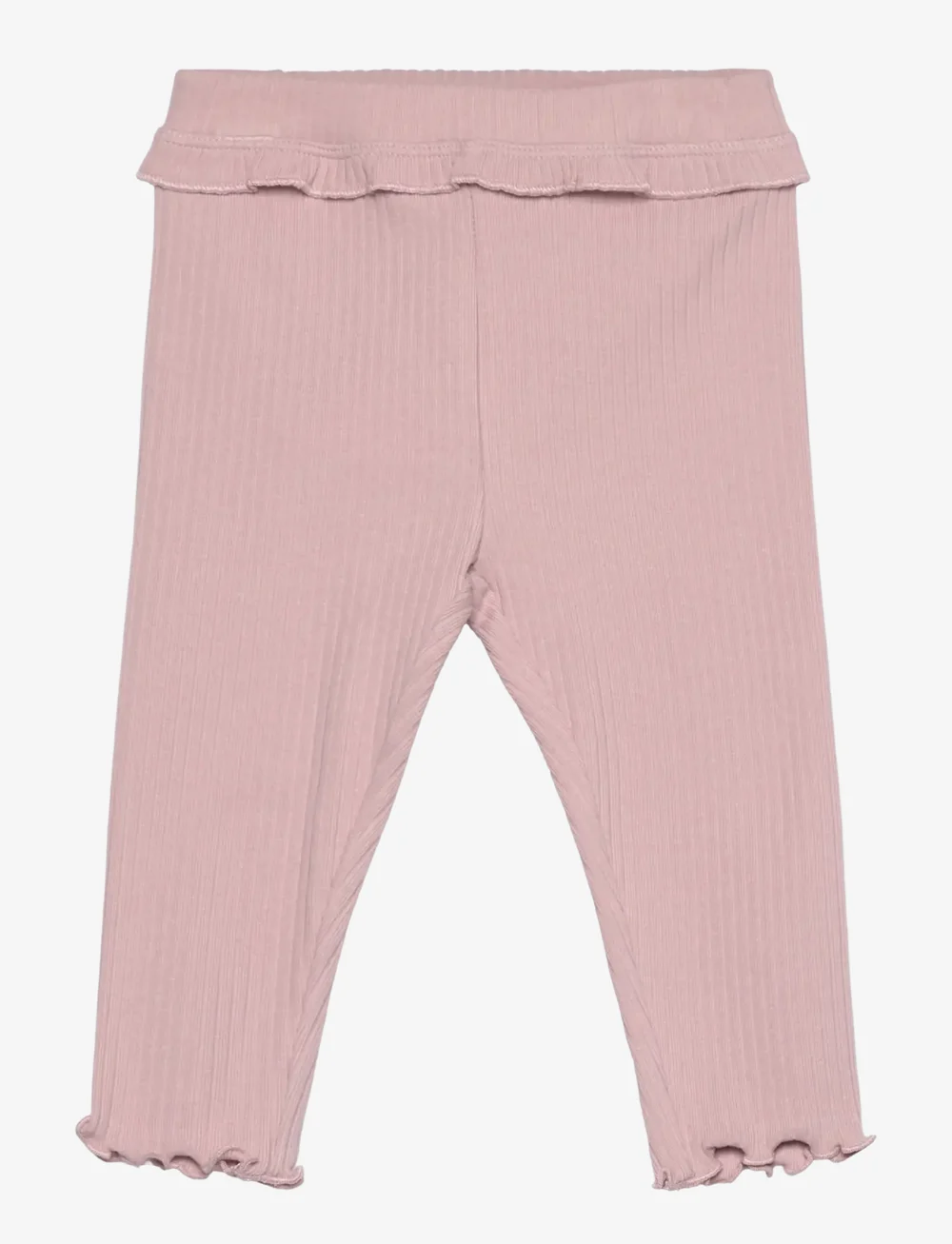 Mango - Cotton ribbed leggings - leggings - pink - 0