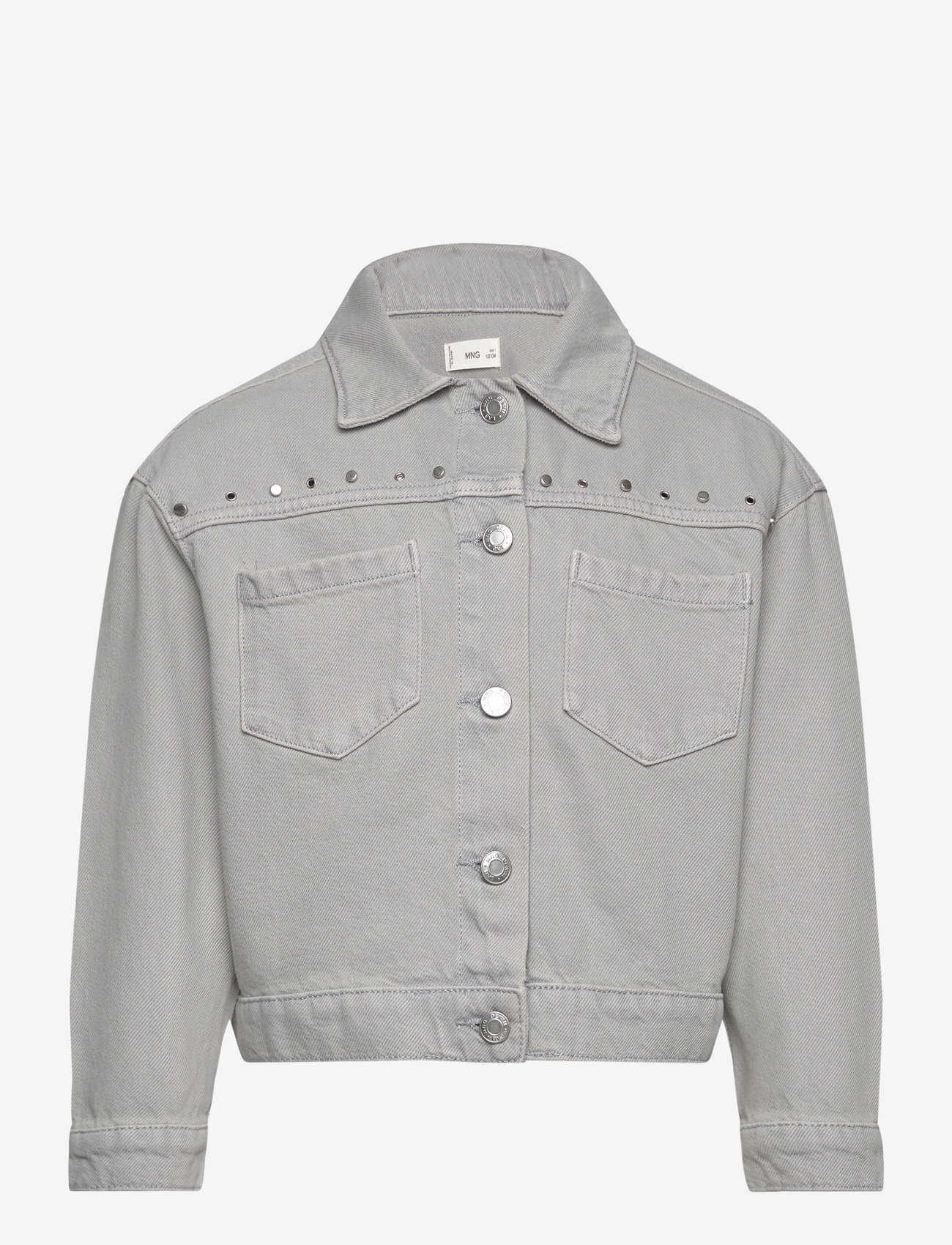 Mango - Studded denim jacket - die niedrigsten preise - open grey - 0