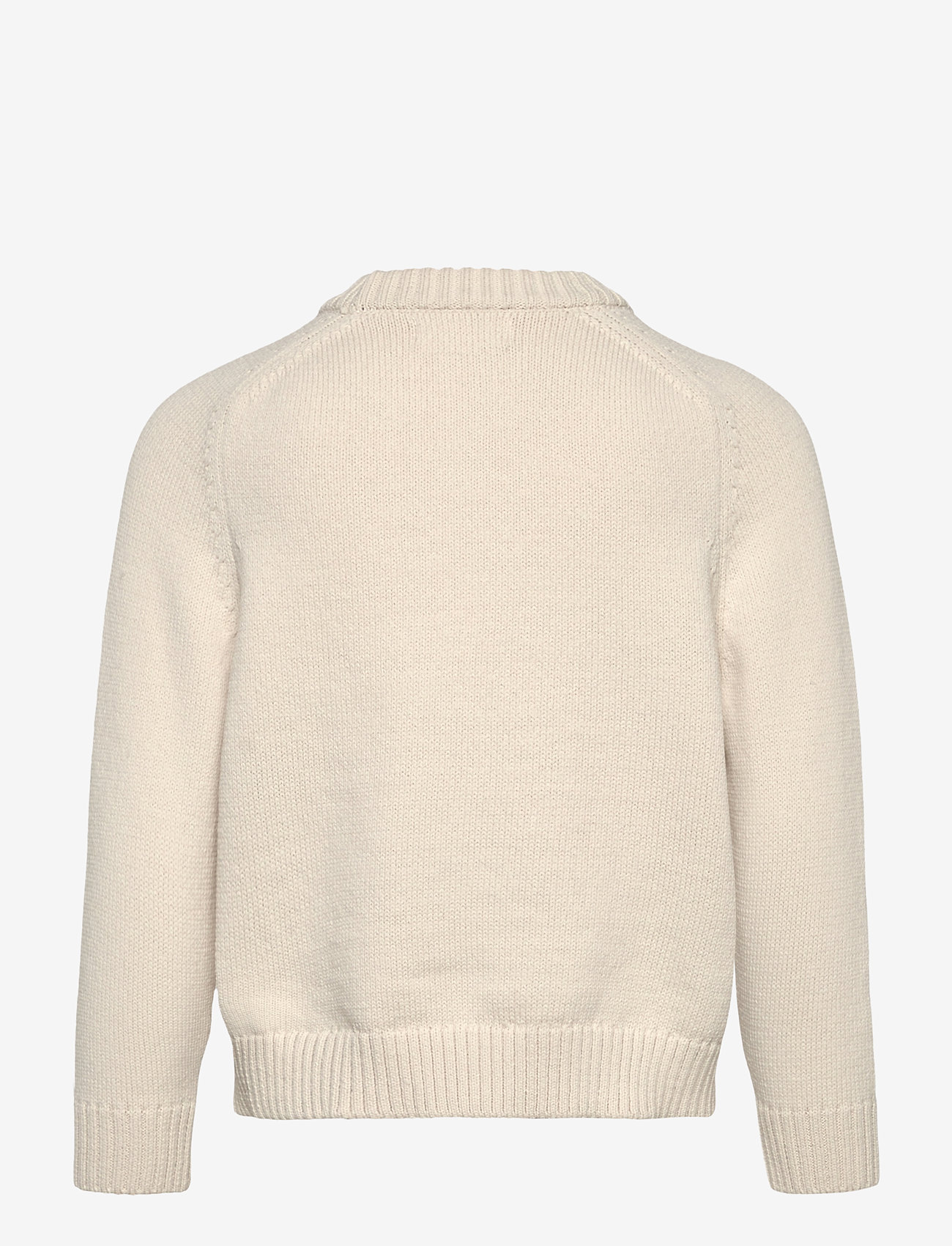 Mango - Knitted cotton sweater - herbstliche kleidung - light beige - 1