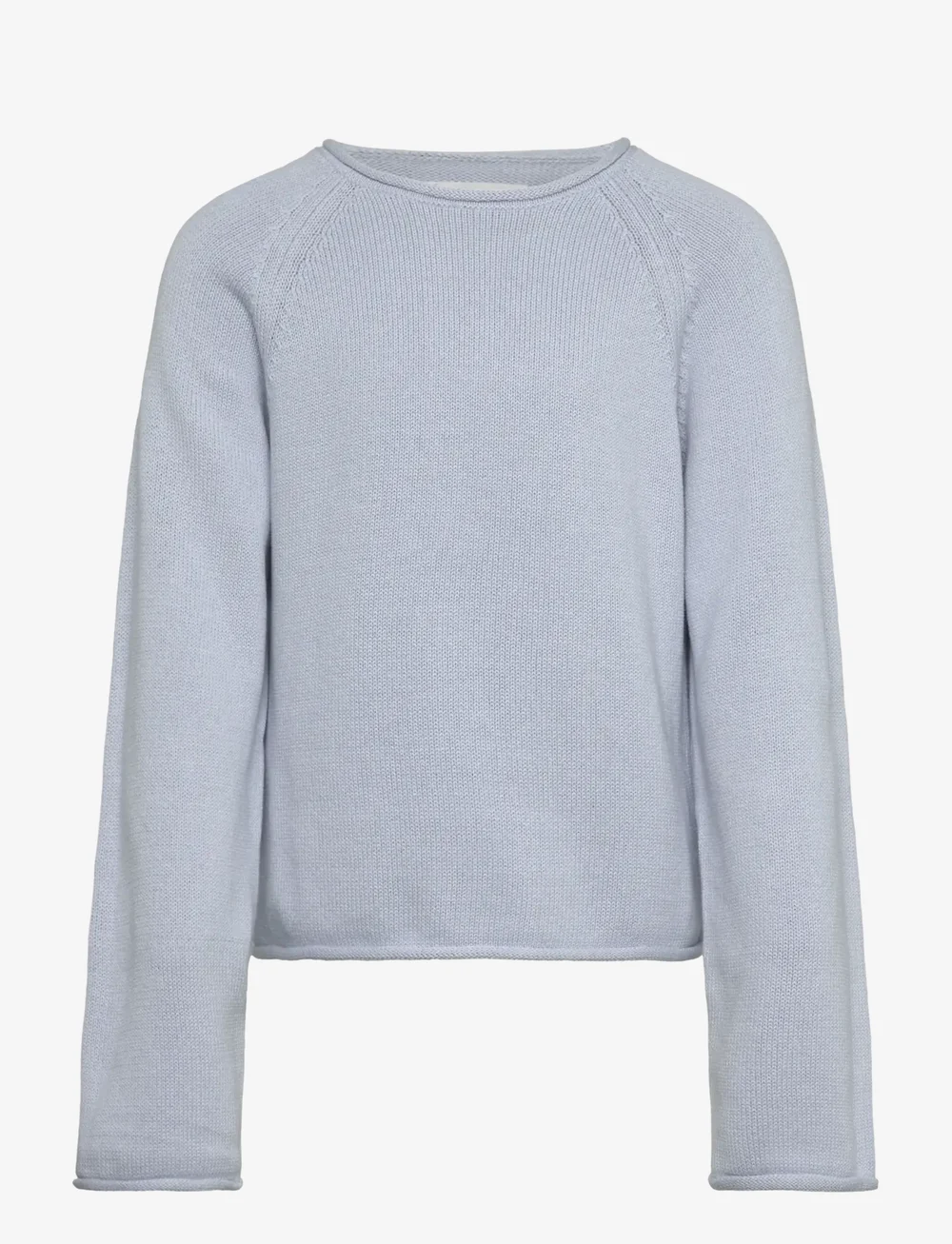 Mango - 100% cotton knitted sweater - neuleet - lt-pastel blue - 0