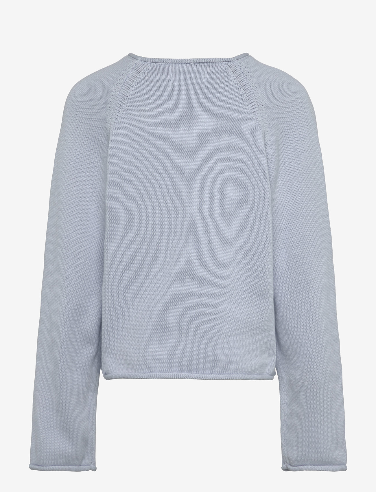 Mango - 100% cotton knitted sweater - strickmode - lt-pastel blue - 1