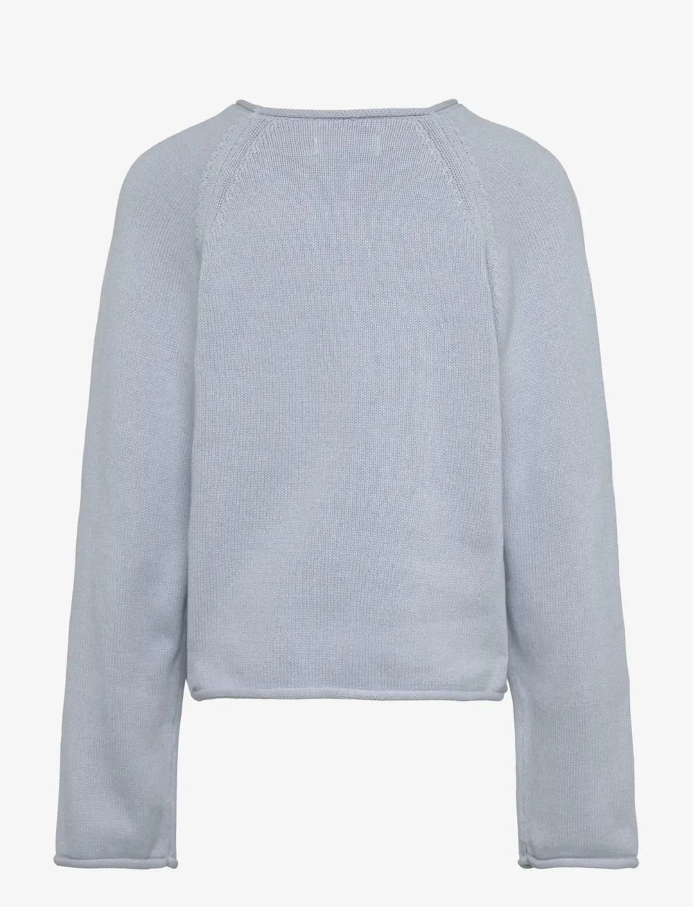 Mango - 100% cotton knitted sweater - neuleet - lt-pastel blue - 1