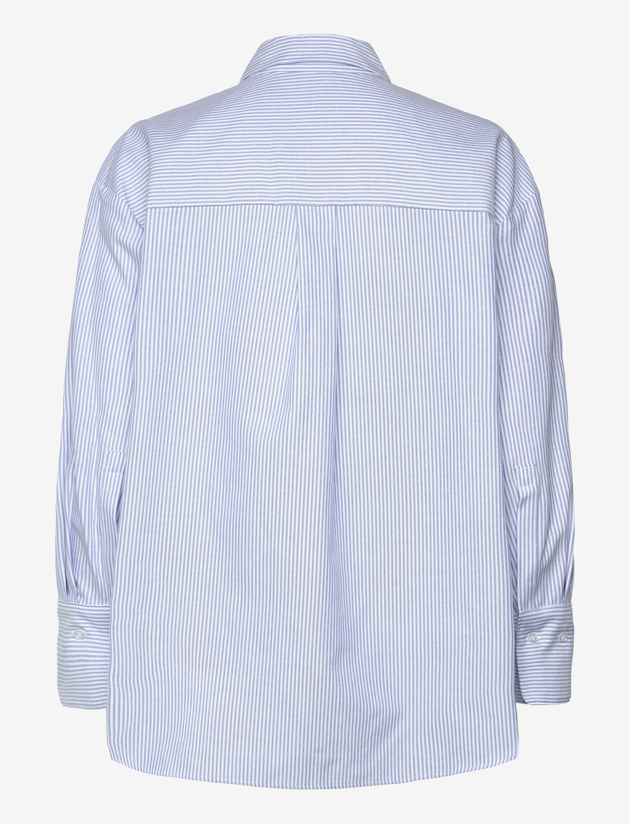 Mango - Striped cotton shirt - langærmede skjorter - lt-pastel blue - 1