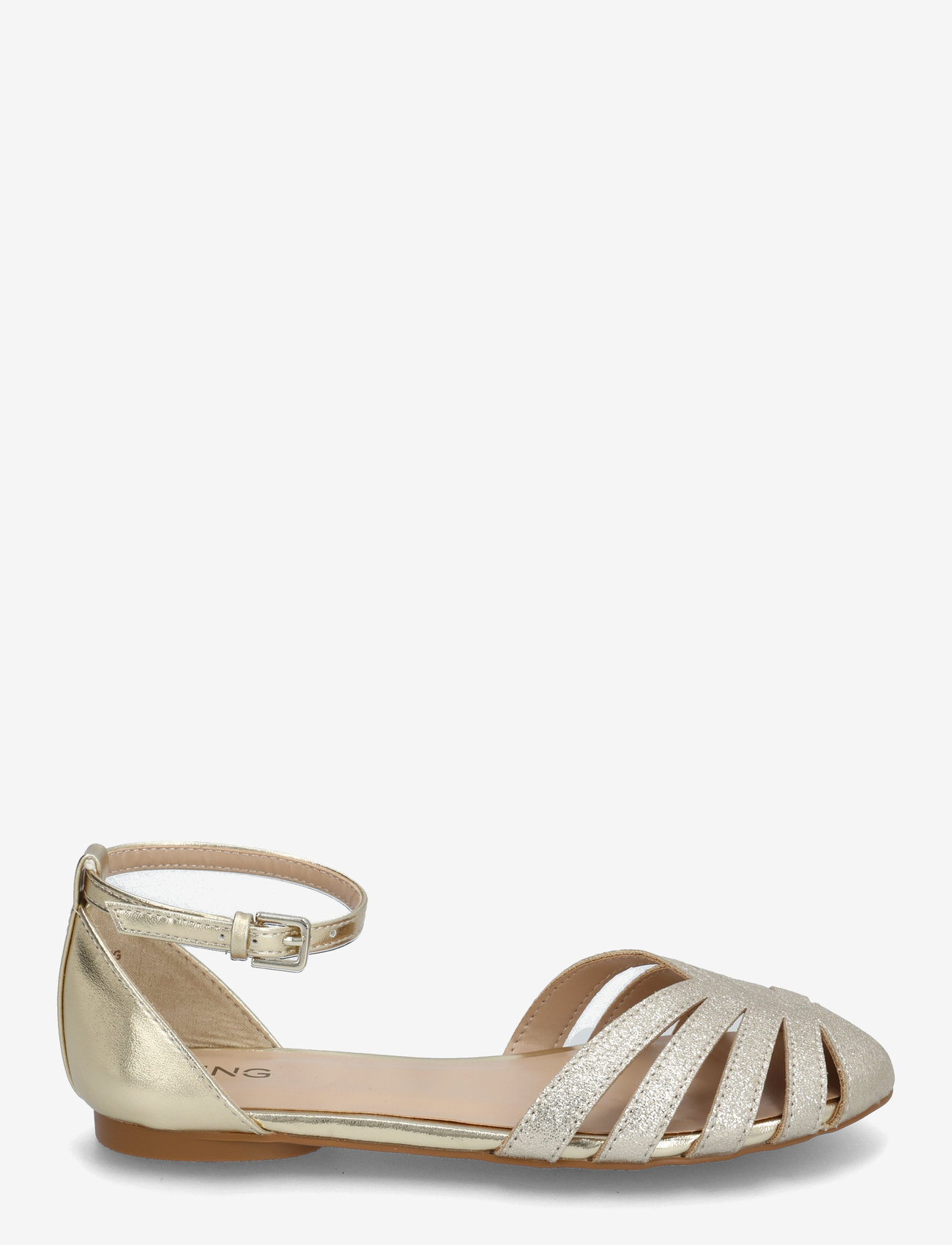 Mango - Strips sandals - sandaler - gold - 1