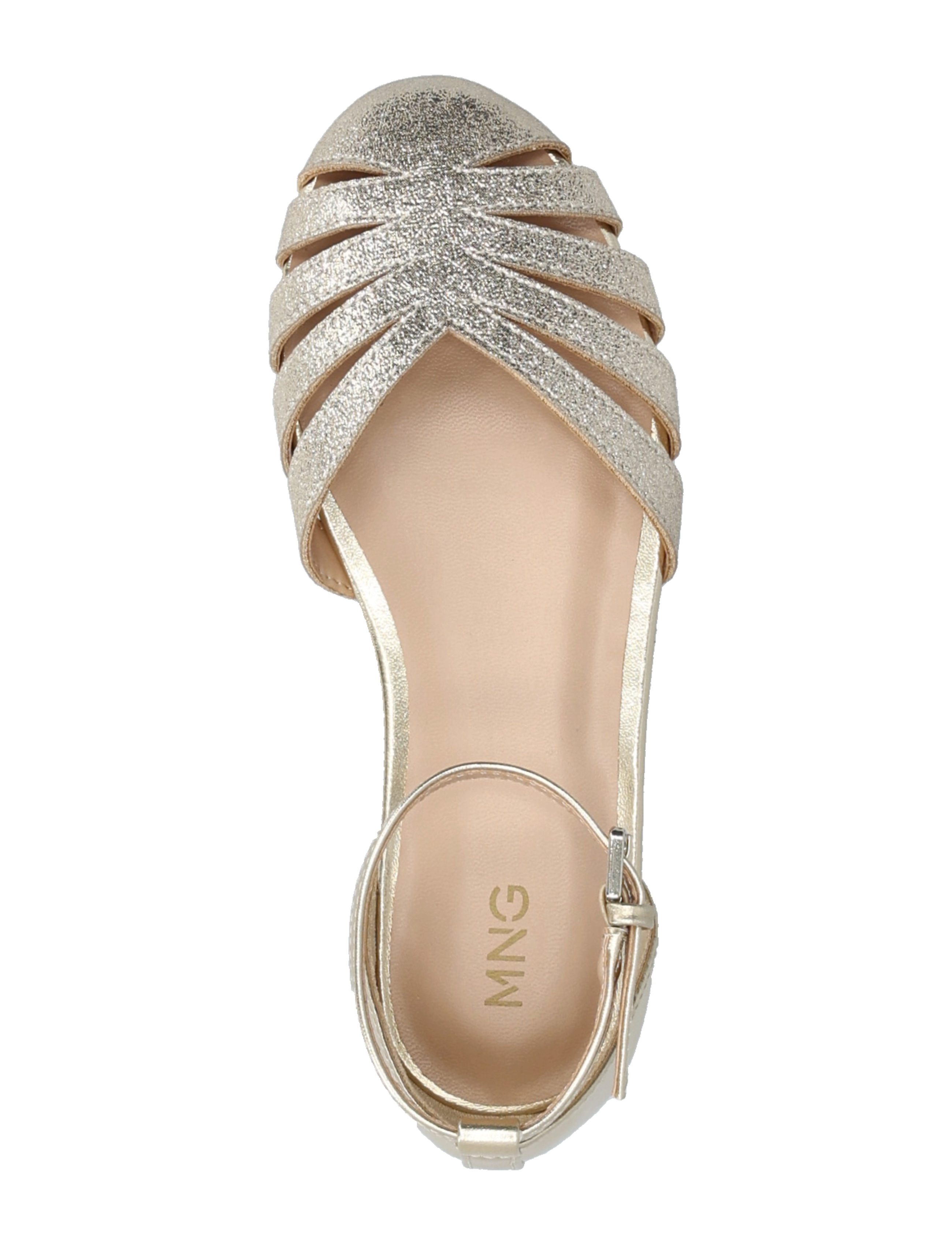 Mango - Strips sandals - gold - 3