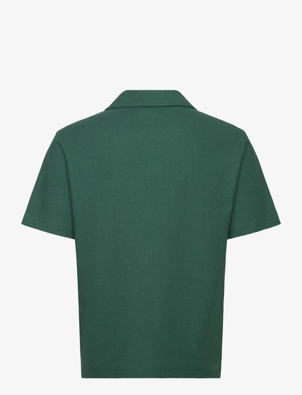 Mango - Regular-fit textured polo shirt - kurzärmelig - dark green - 1