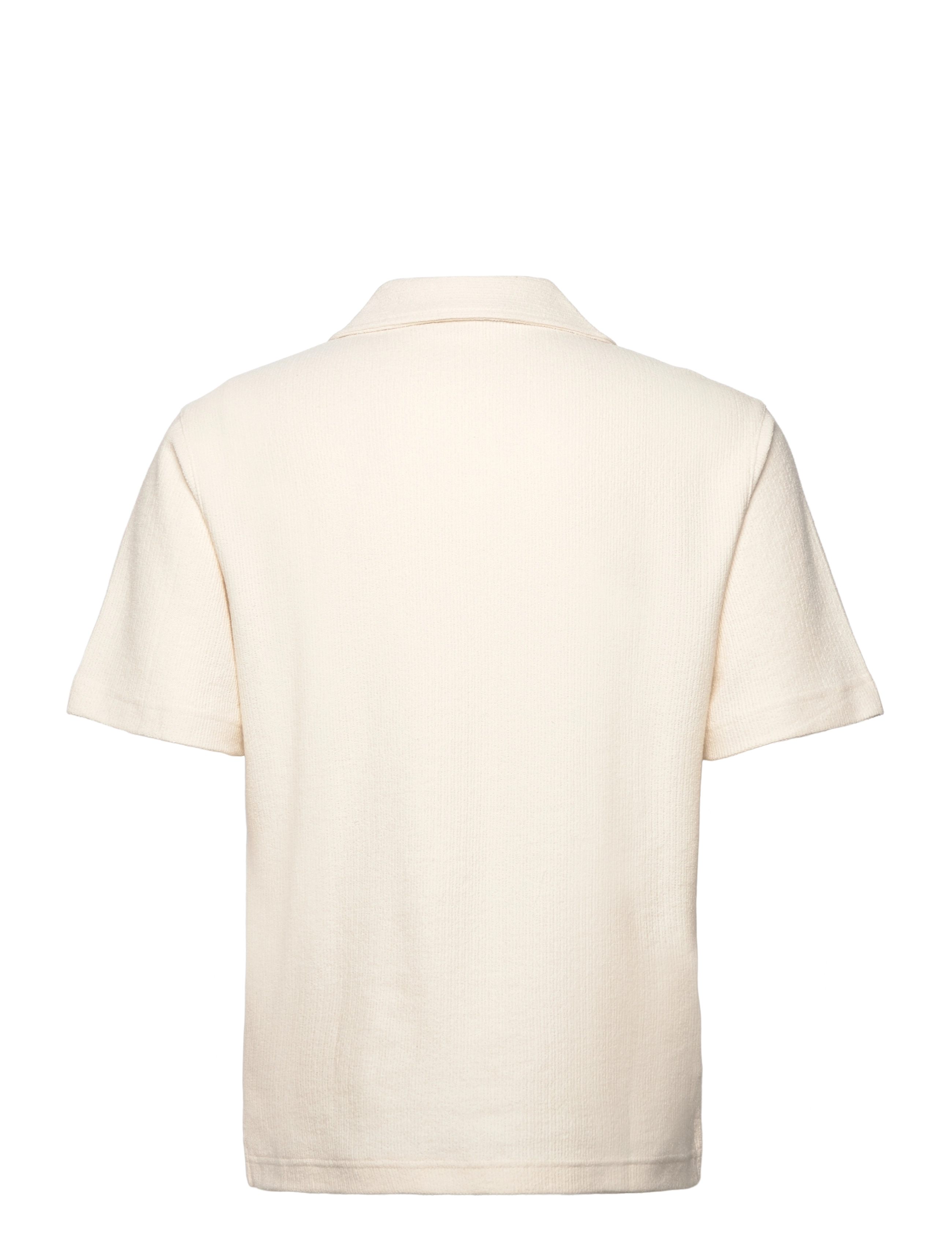 Mango - Regular-fit textured polo shirt - kortermede poloskjorter - light beige - 1