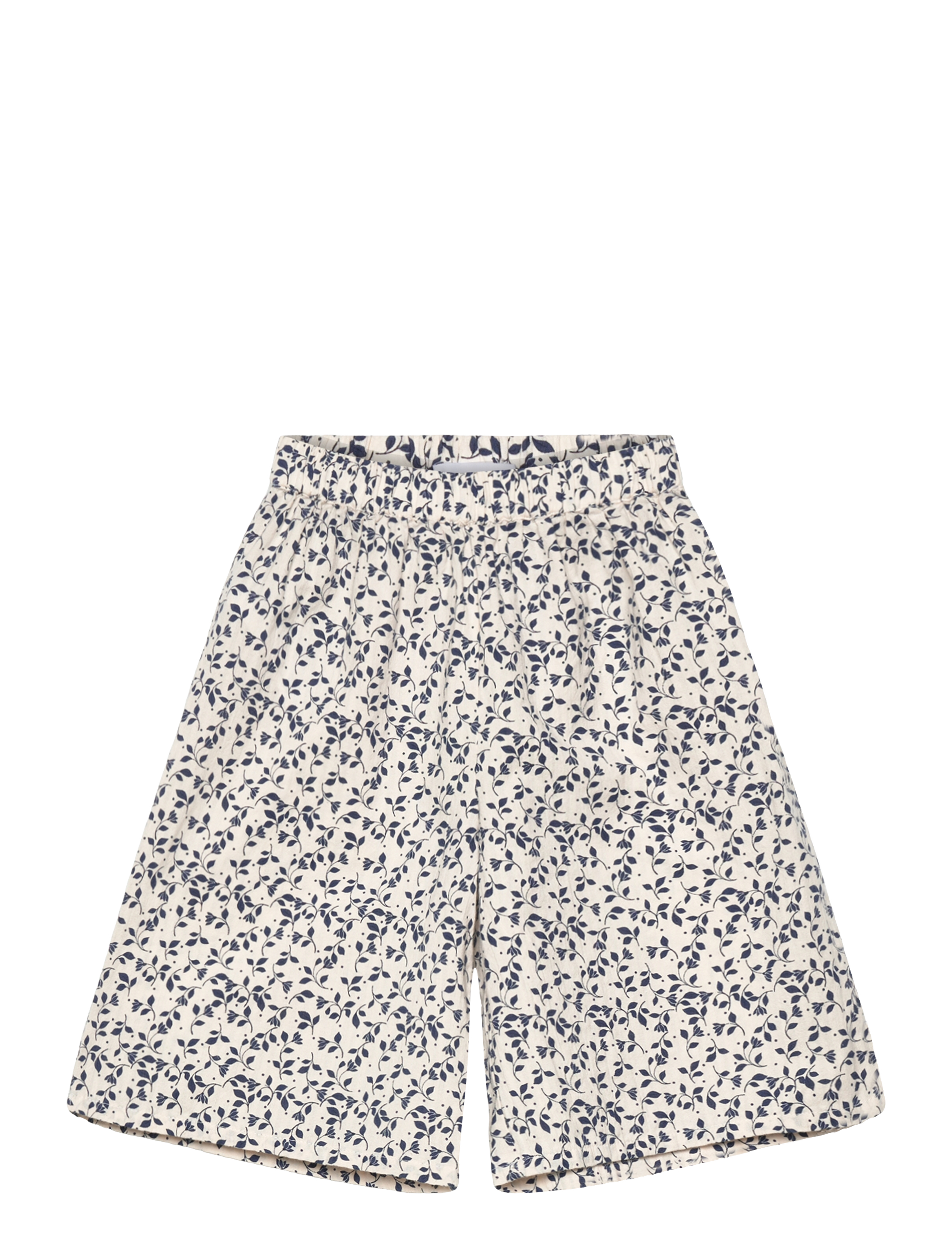 Mango Floral print straight trousers - Lühikesed püksid - WHITE / multi